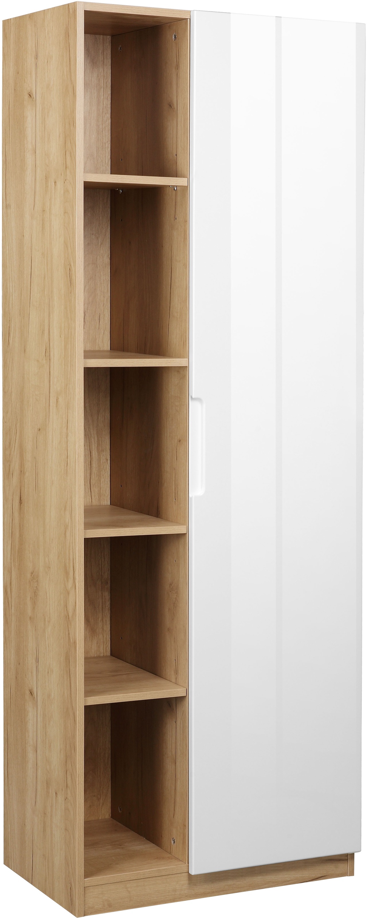 Image of GOODproduct Aktenschrank "Lund" mit Griffmulde & Hochglanzfront, 10 Fächer, Höhe 180 cm