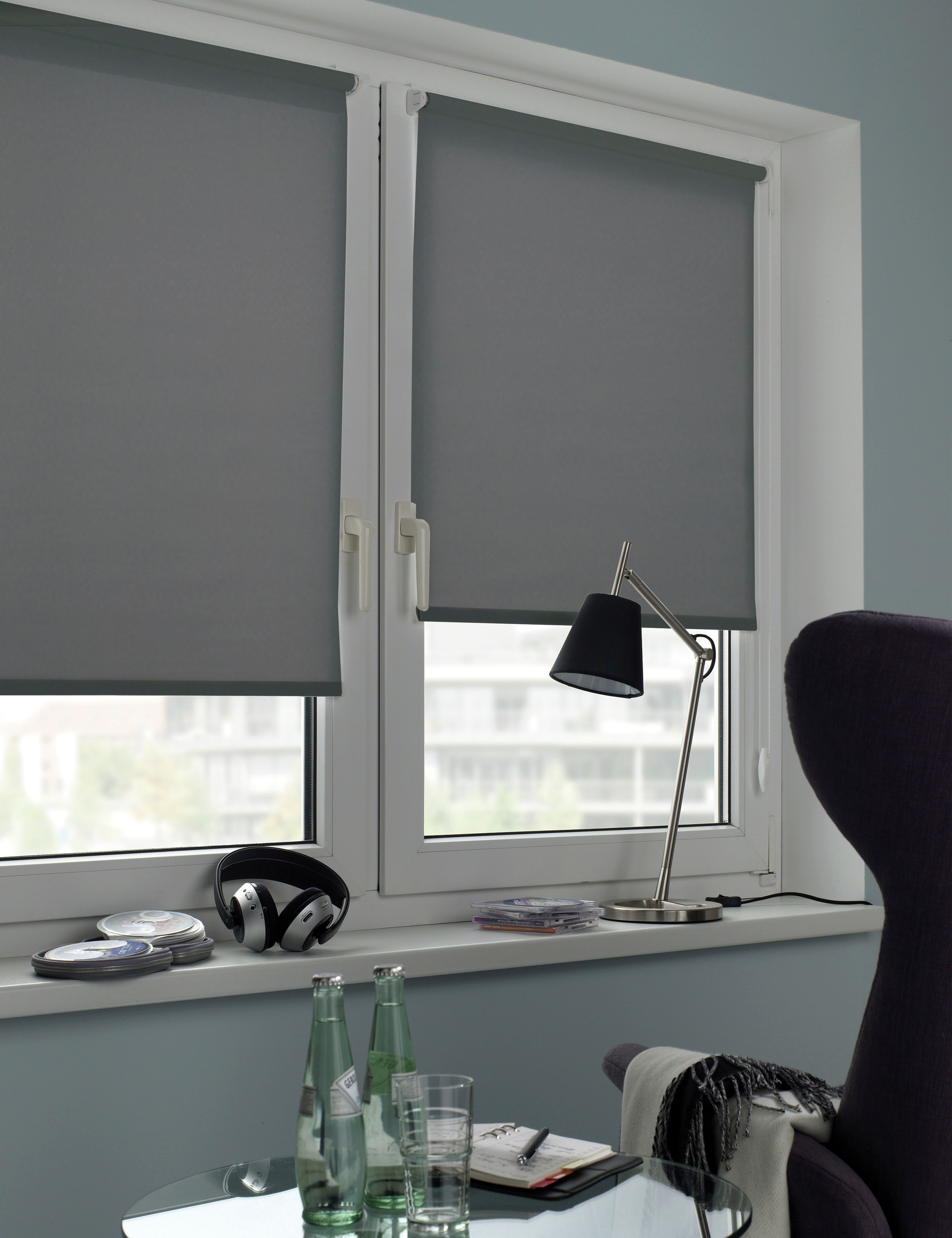 GOODproduct Seitenzugrollo »Uni Klemmrollo« Lichtschutz Sichtschutz mit Bohren/ohne Bohren freihängend Schraubmontage möglich