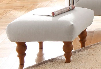 Image of Home affaire Hocker "Lord" mit echter Chesterfield-Knopfheftung