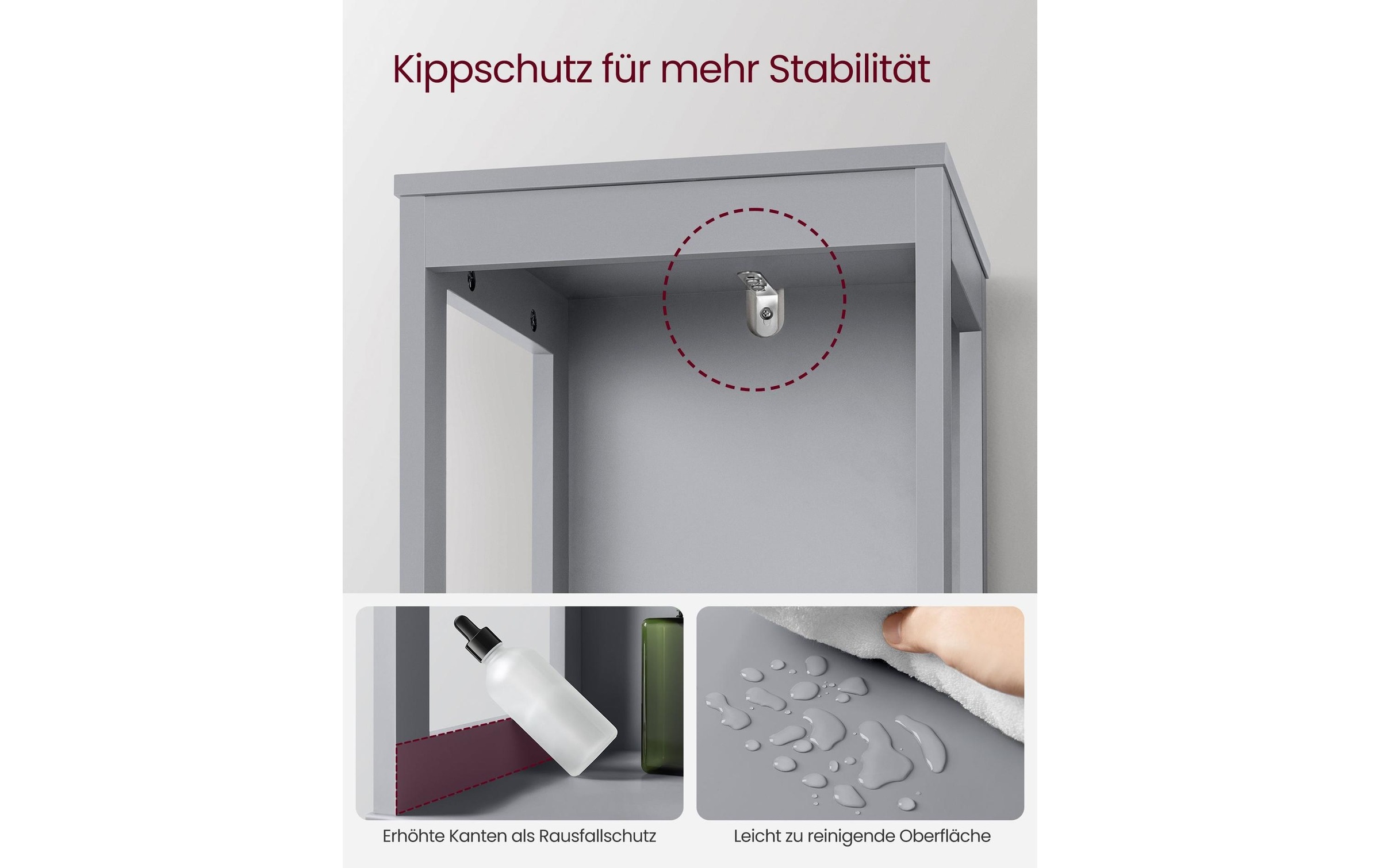 VASAGLE Kommode »in Landhausstil 30 x 141.5 cm«