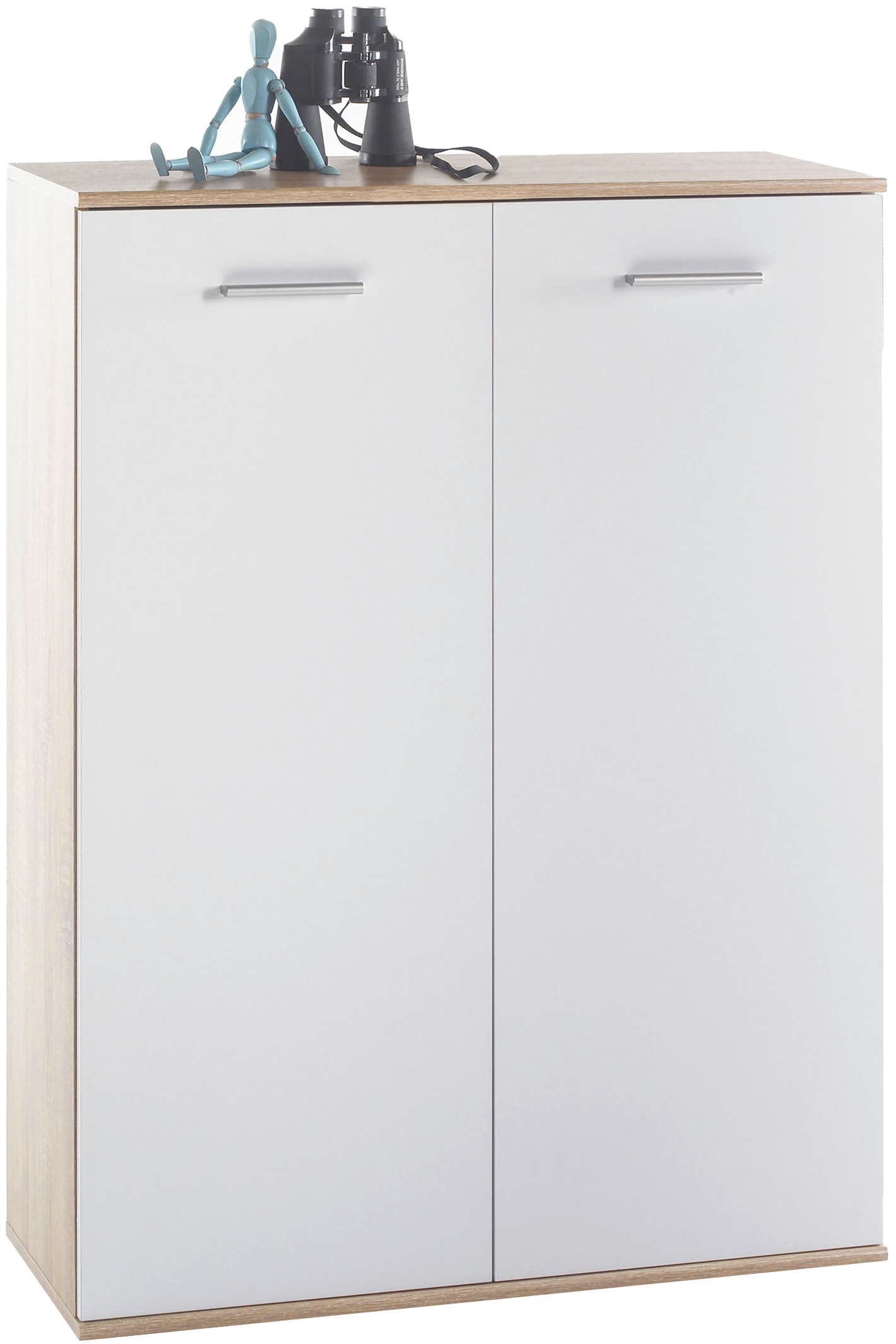 HBZ Schuhschrank »Manolo weiss matt, BxHxT 90x118x35 cm«, (1 St.), Schuhkommode mit 2 Türen, 8 Einlegeböden, 2 feste Böden