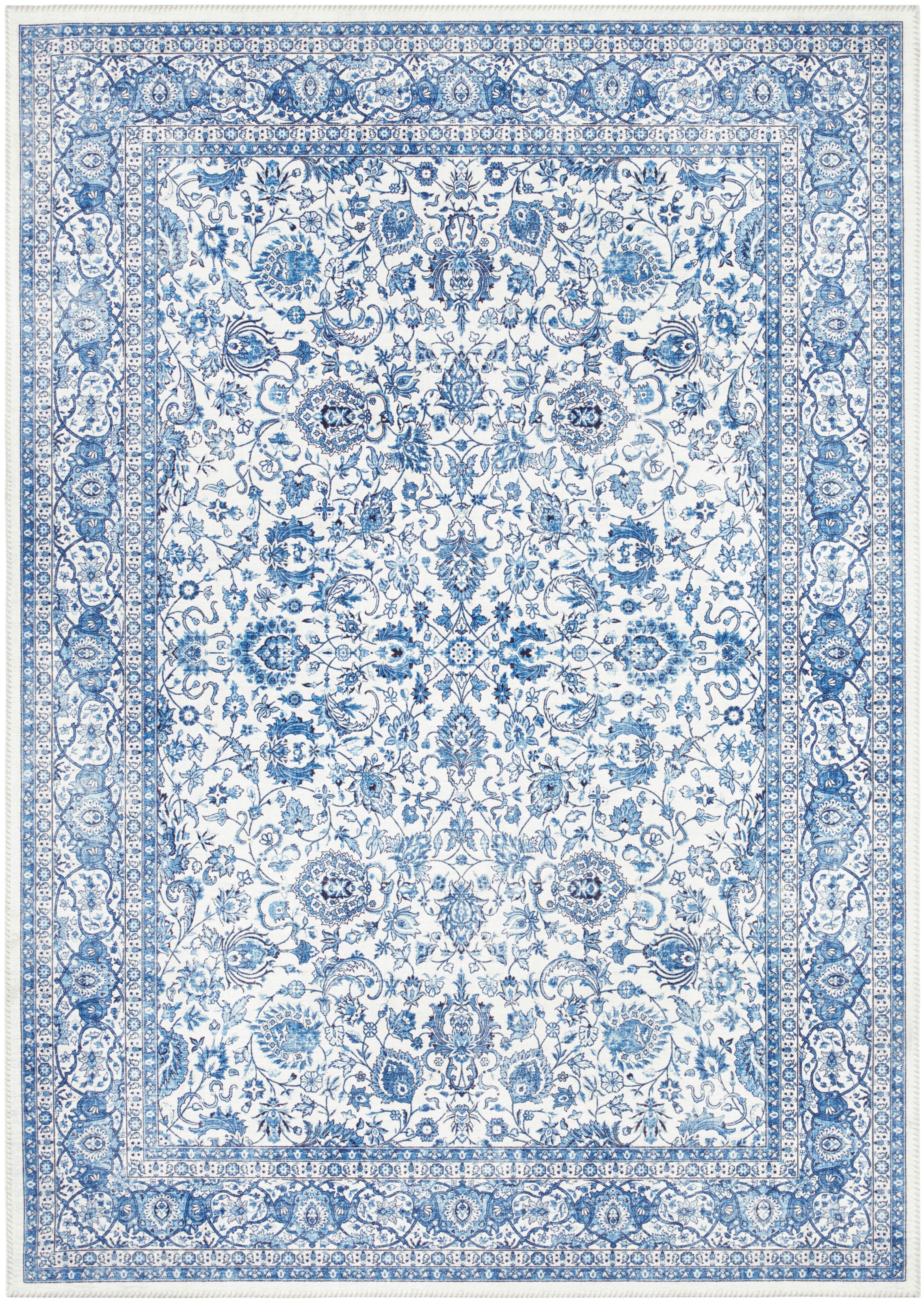 ELLE DECORATION Teppich »Keshan Maschad« rechteckig 5 mm Höhe Orientalisch, Läufer, Kurzflor, Vintage, Wohnzimmer, Schlafzimmer