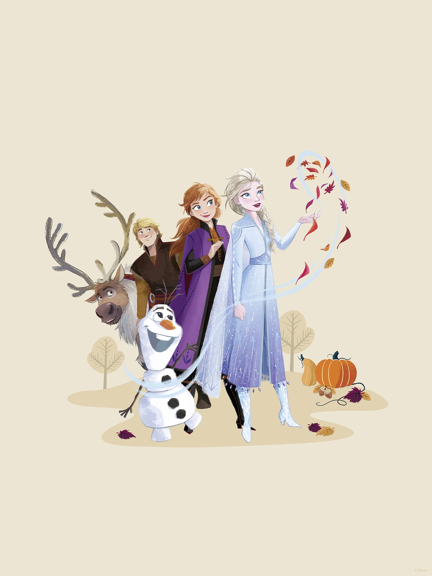 Komar Wandbild »Disney Frozen Autumn Feeling« Disney Set, 1 Stk. tlg. 30 x 40 cm (Breite x Höhe) - Kinderzimmer, Dekoration