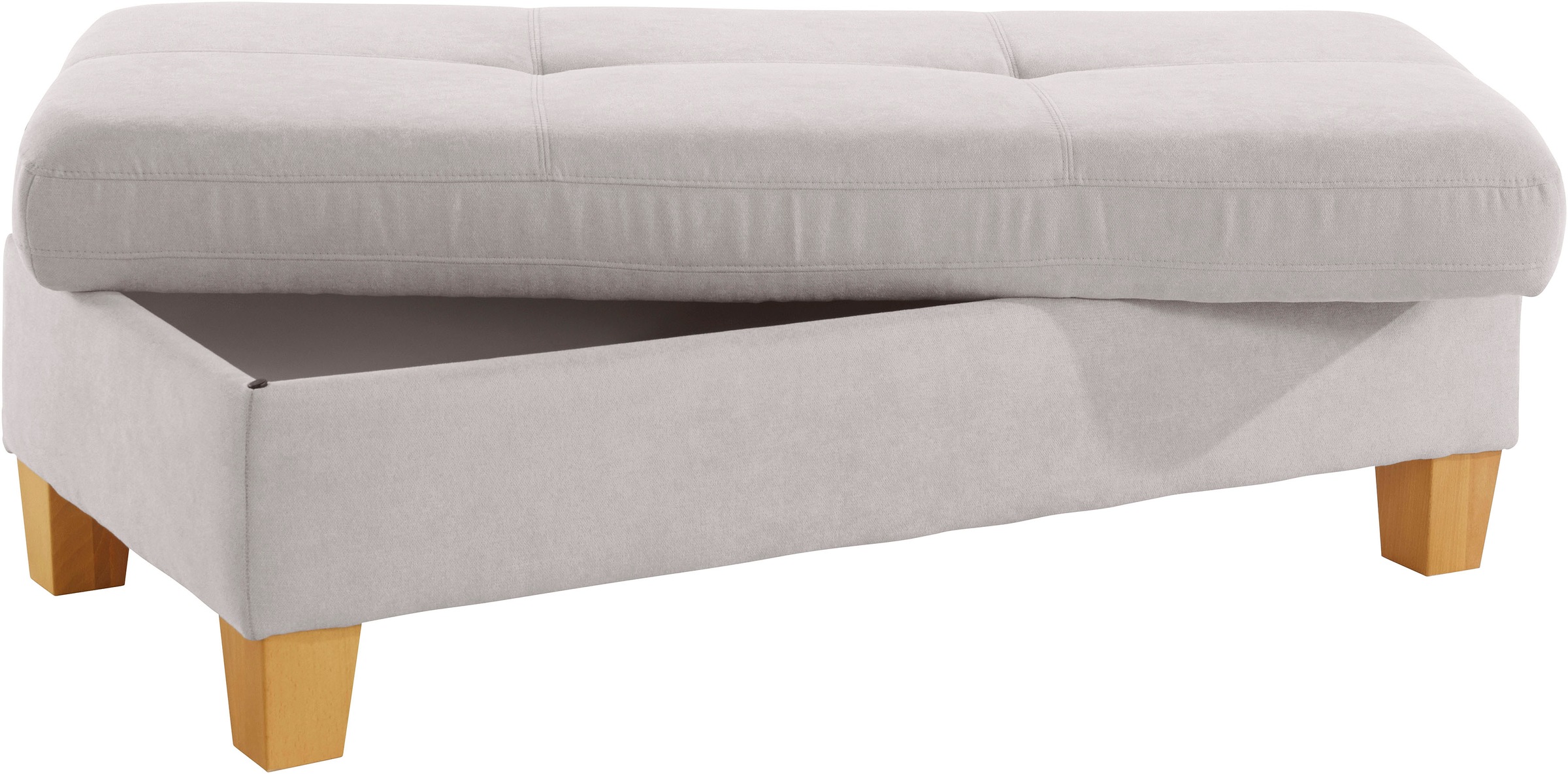 exxpo - sofa fashion Tabouret »Enya Bankhocker mit Staufach unter der Sitzfläche« schöne Detailverarbeitung