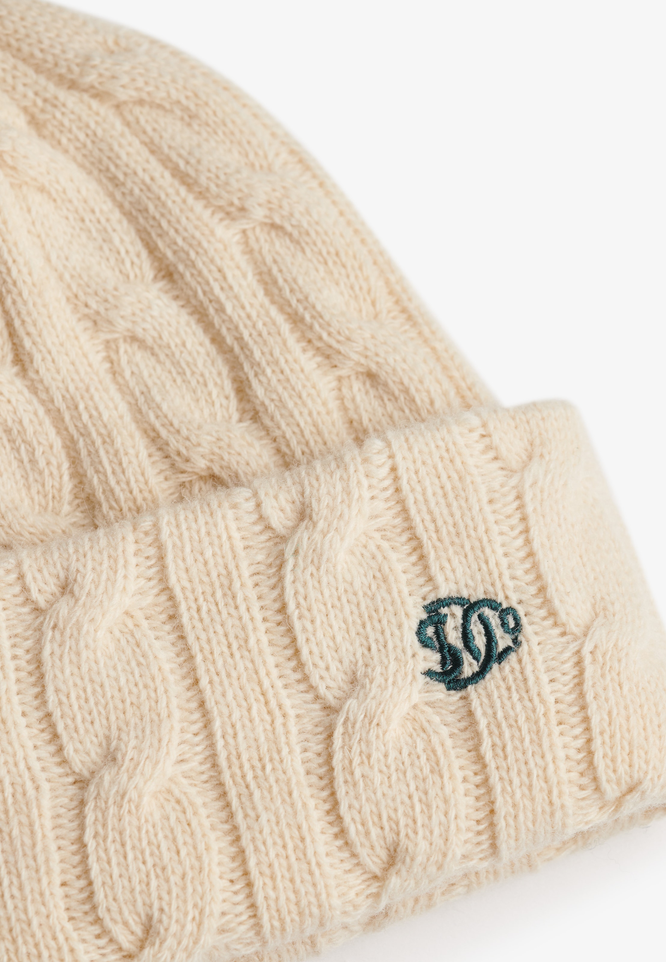 Superdry Strickmütze »PREMIUM CABLE KNIT BEANIE HAT« Materialmix