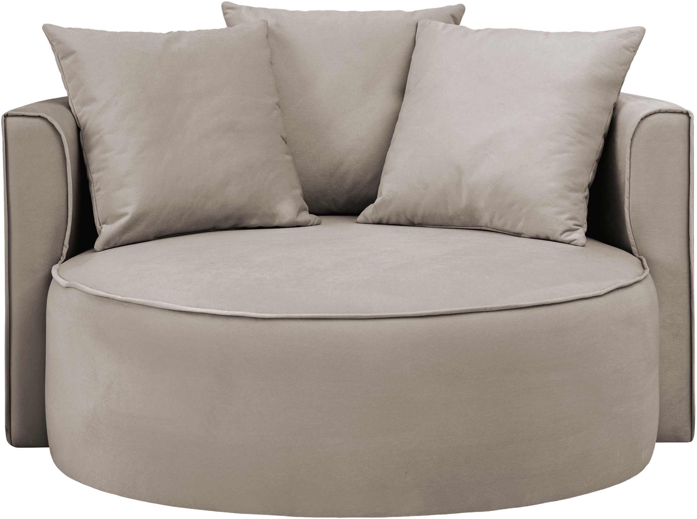 LeGer Home by Lena Gercke XXL-Sessel »Isalie, Lesesessel, Loveseat, inklusive Zierkissen«, extra grosse Sitzfläche, optional mit Hocker, Cord, Samt, Bouclé