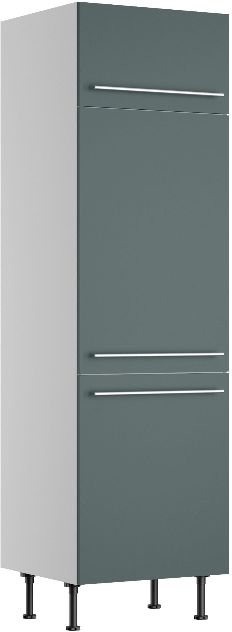 Image of KOCHSTATION Kühlumbauschrank "KS-Bern2" Breite 60 cm, Höhe 211,8 cm, 1 Klappe, 2 Türen, 1 Einlegeboden