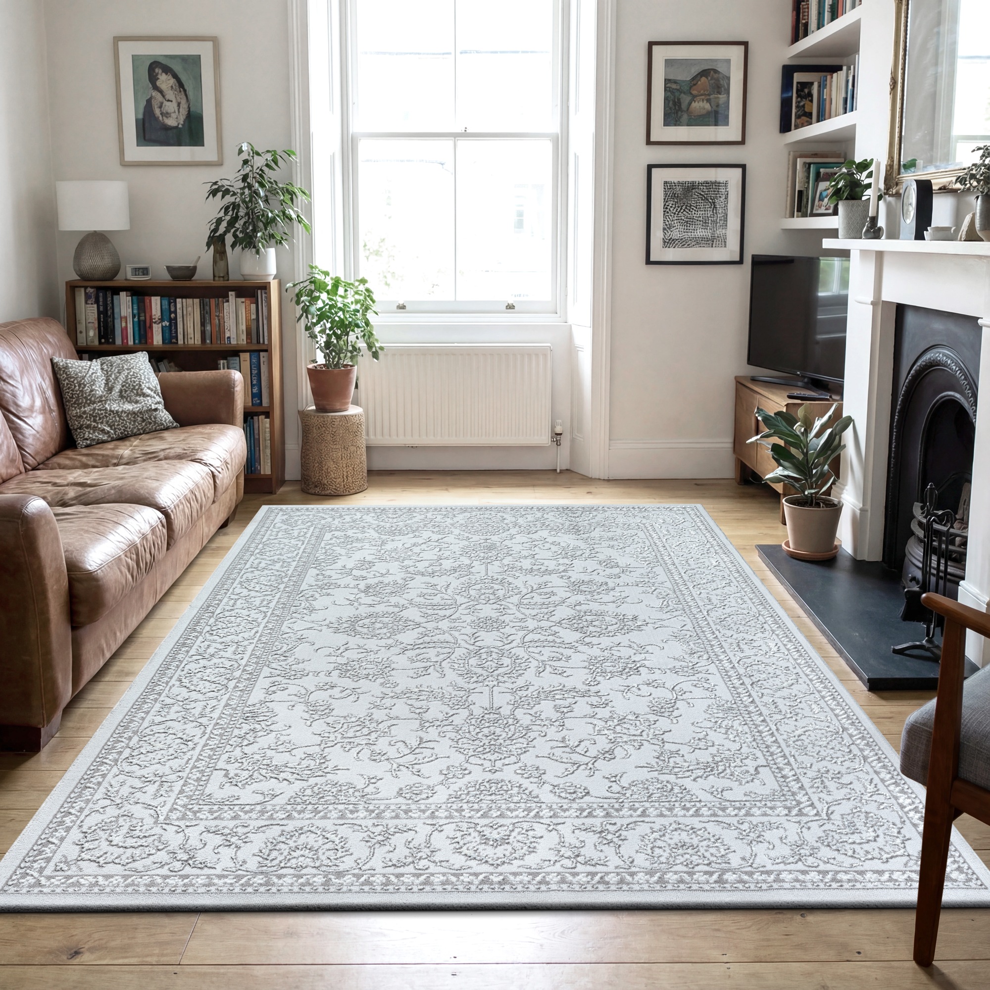 Sanat Teppich »Harmony 3221, auch als Läufer und rund« rechteckig 12 mm Höhe Wohnzimmer, Kurzflor, modern,  Orient Optik, Schlafzimmer