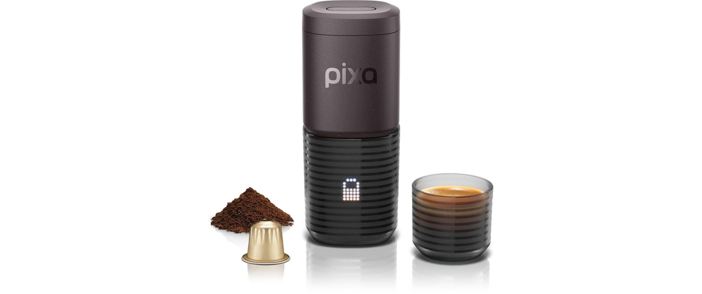 Image of Wacaco Reisekaffeemaschine "Pixapresso Nespresso Kapseln" Material: Edelstahl, Silikon