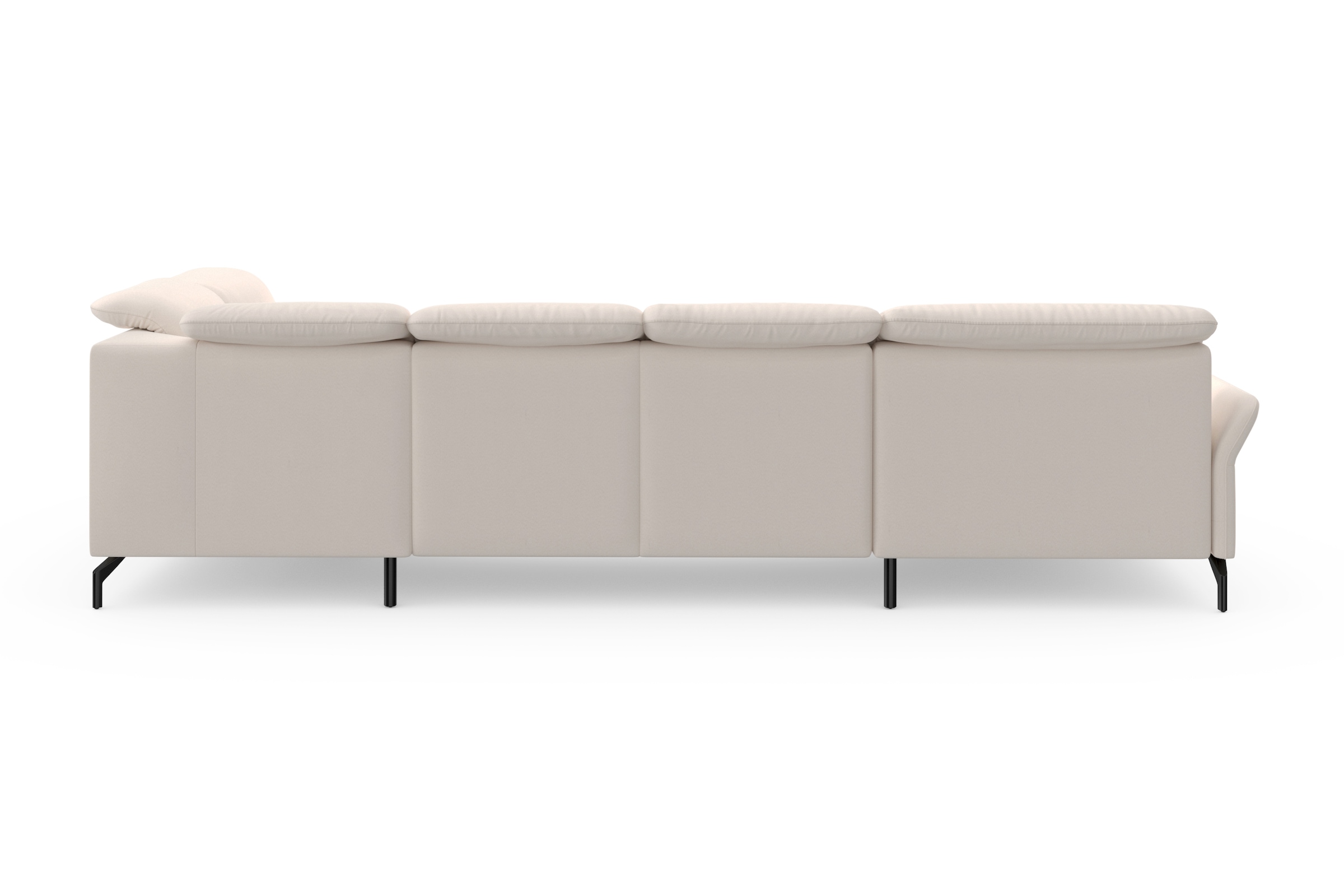 sit&more Paysage de salon »Fashion U-Form« wahlweise mit Kopfteilverstellung, Vorziehsitz, motorisch, Metallfüsse