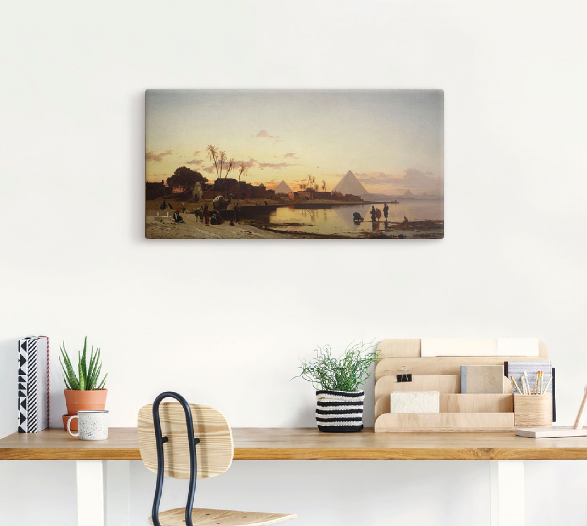 Artland Wandbild »Sonnenuntergang am Nil, Kairo.«, Afrika, (1 St.), als Leinwandbild, Poster in verschied. Grössen