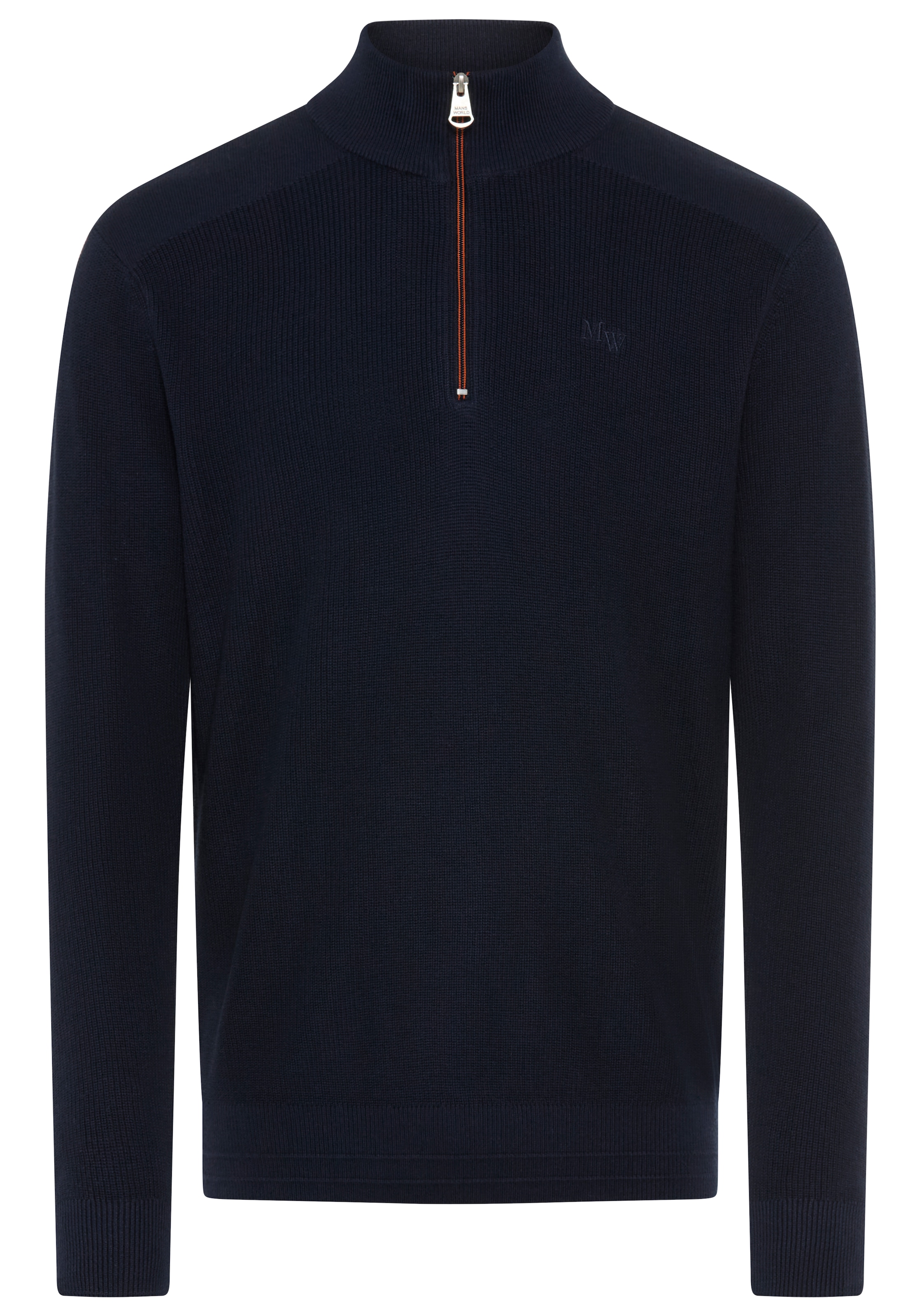 Man's World Troyer »Neue Kollektion ! Highlight kontrastfarbener Reissverschluss!« Feinstrick Rippe, ideal für die Übergangszeit