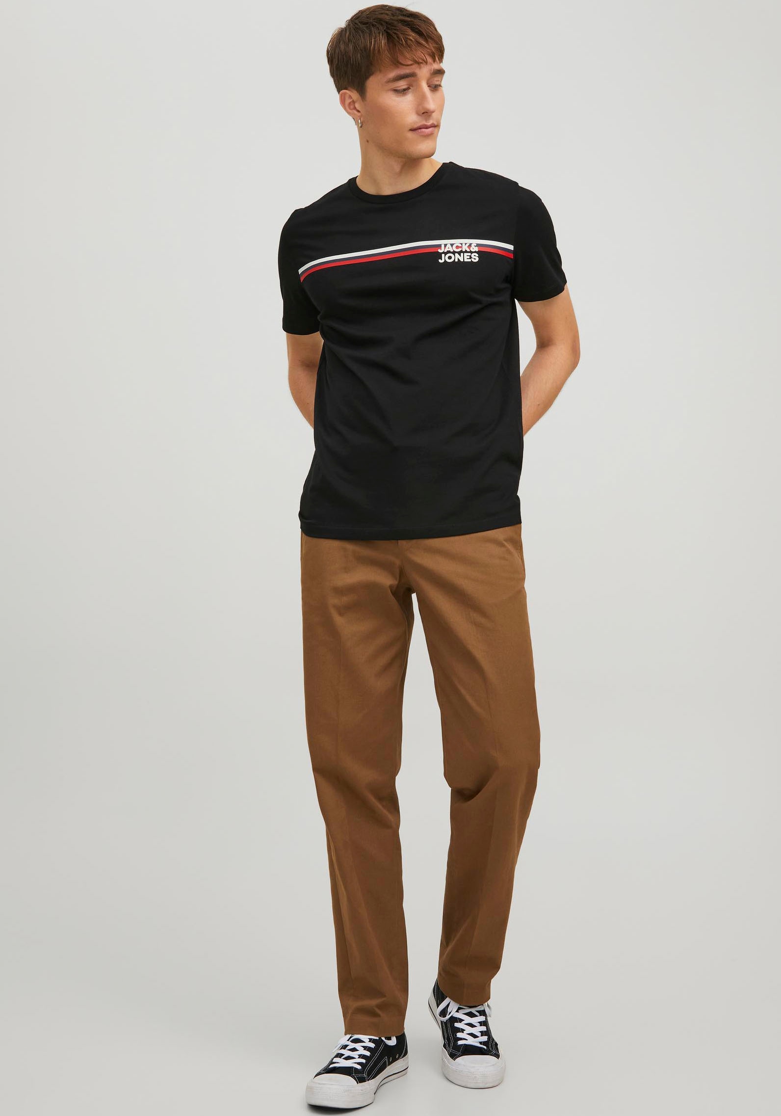 Jack & Jones Kurzarmshirt »JJ JJATLAS TEE SS CREW NECK«