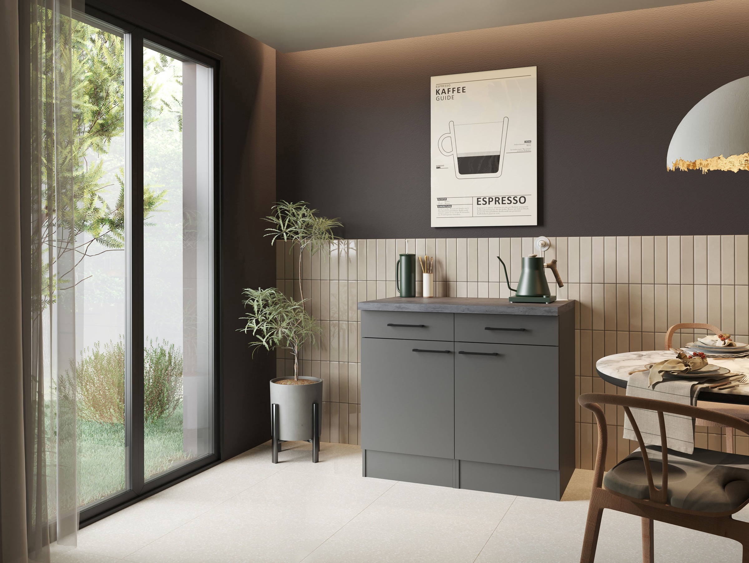 RESPEKTA Sideboard »Oliver« zerlegt, mit Soft Close Funktion, Breite 100 cm