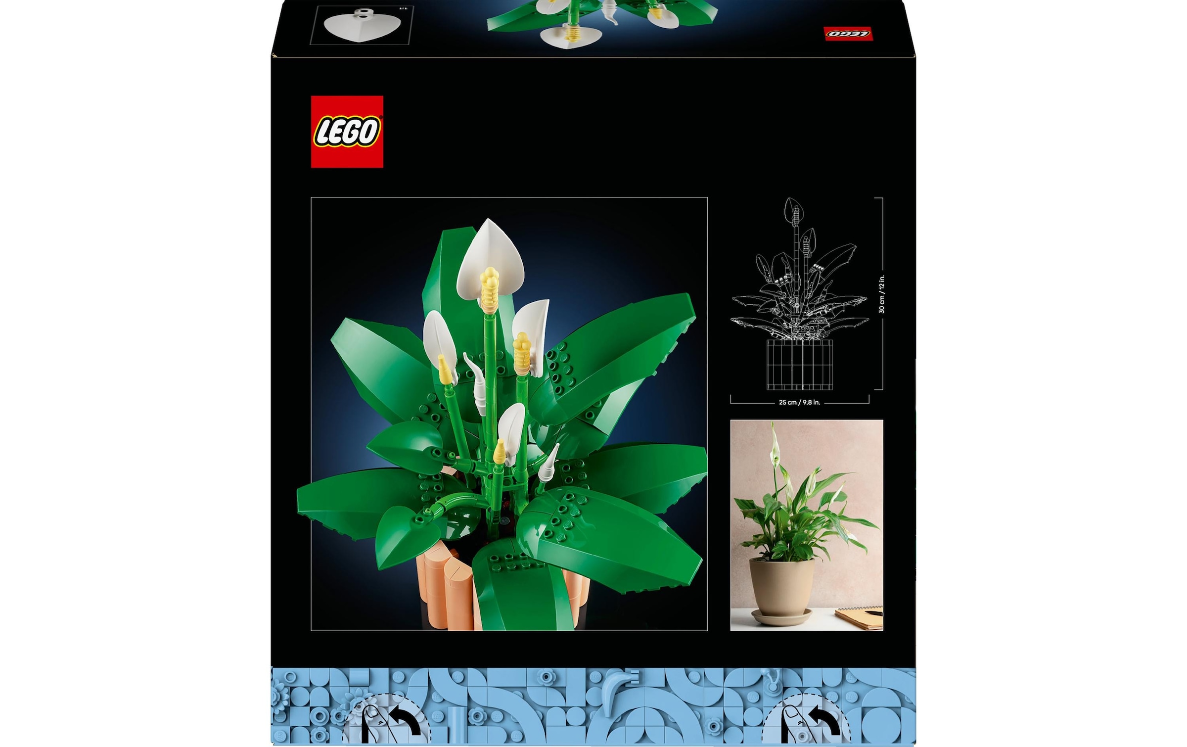 LEGO® Konstruktionsspielsteine »Botanicals Friedenslilie 11504«