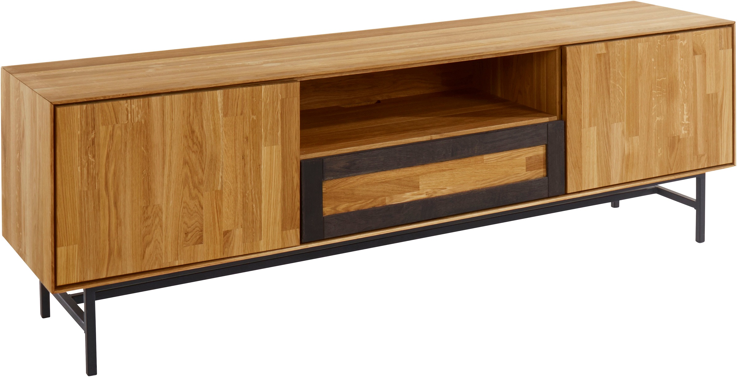 Image of Places of Style Lowboard »Dia«, aus Eiche massiv, mit Push-to-open-Funktion bei Ackermann Versand Schweiz