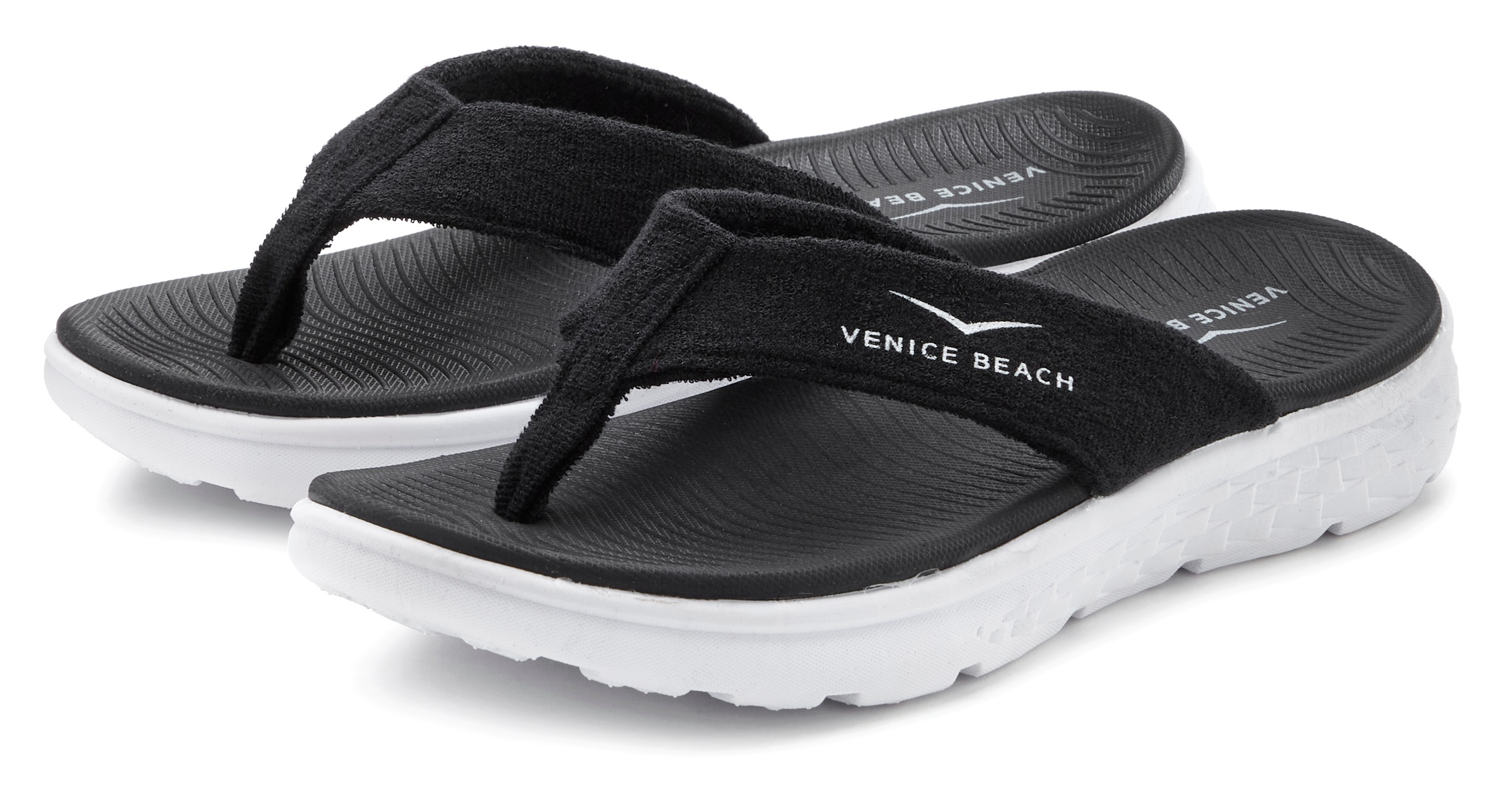 Image of Venice Beach Badezehentrenner "Sandale, Badeschuh, Sommerschuhe, Badelatsche, Flip Flop, Badeschlappe" Zehentrenner mit wasserabweisender und leichter Sohle VEGAN