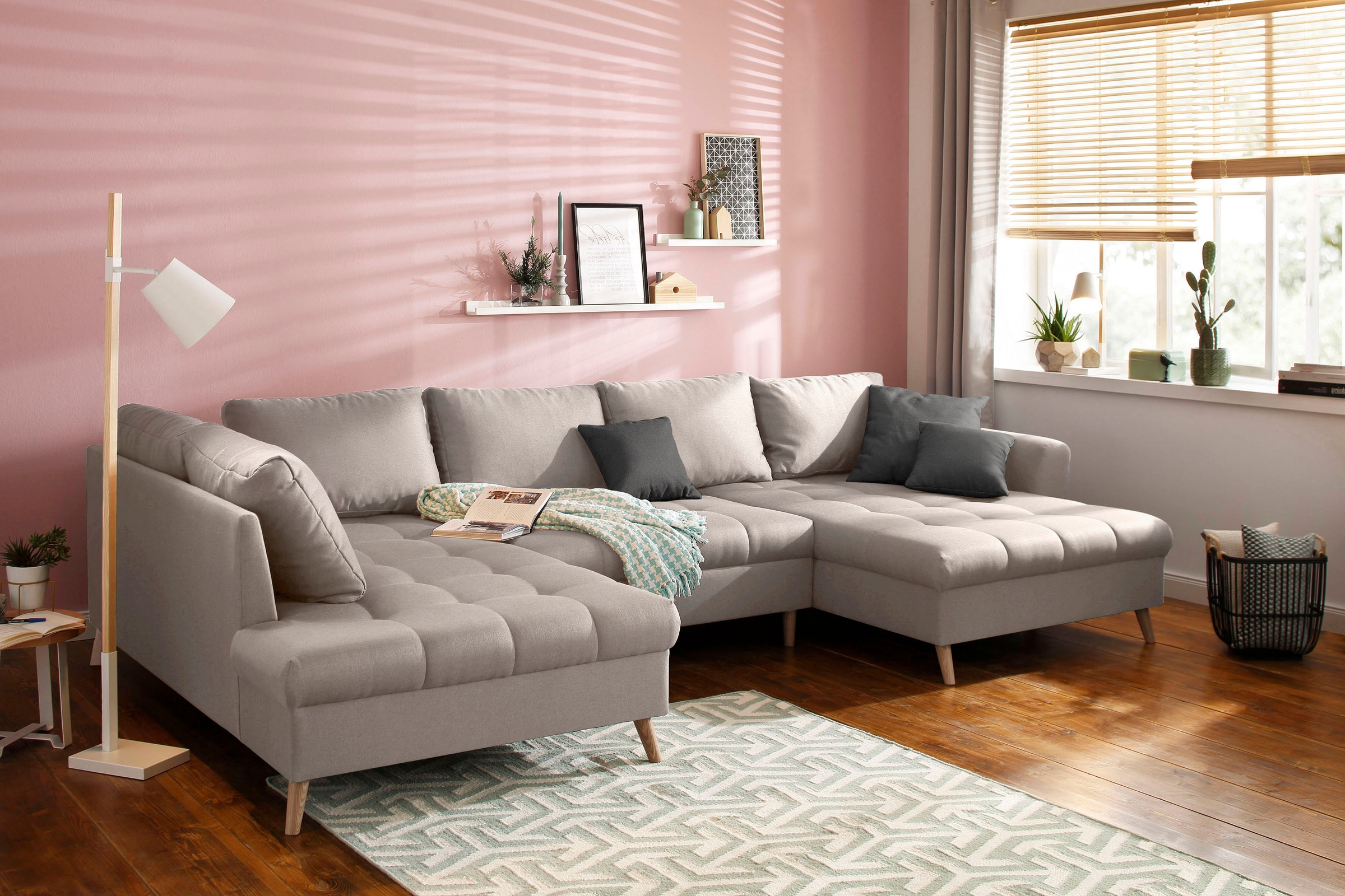 Image of Home affaire Wohnlandschaft »Penelope Luxus«, mit besonders hochwertiger Polsterung für bis zu 140 kg pro Sitzfläche bei Ackermann Versand Schweiz