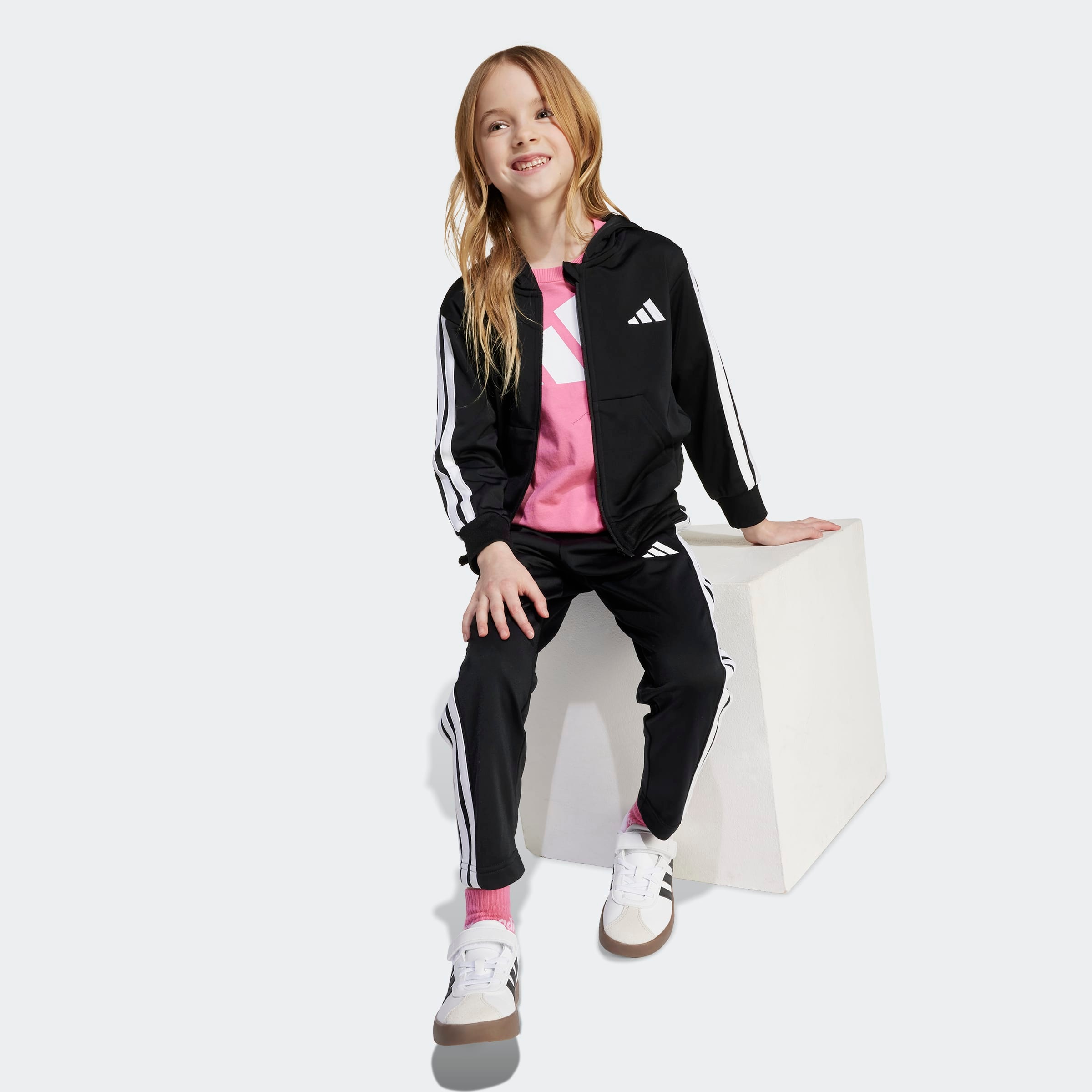 adidas Sportswear Trainingsanzug »LK 3S HD TR TS« 2 Stk. mit 3-Streifen, aus weichem Trikotstoff, mit CLIMACOOL Technologie