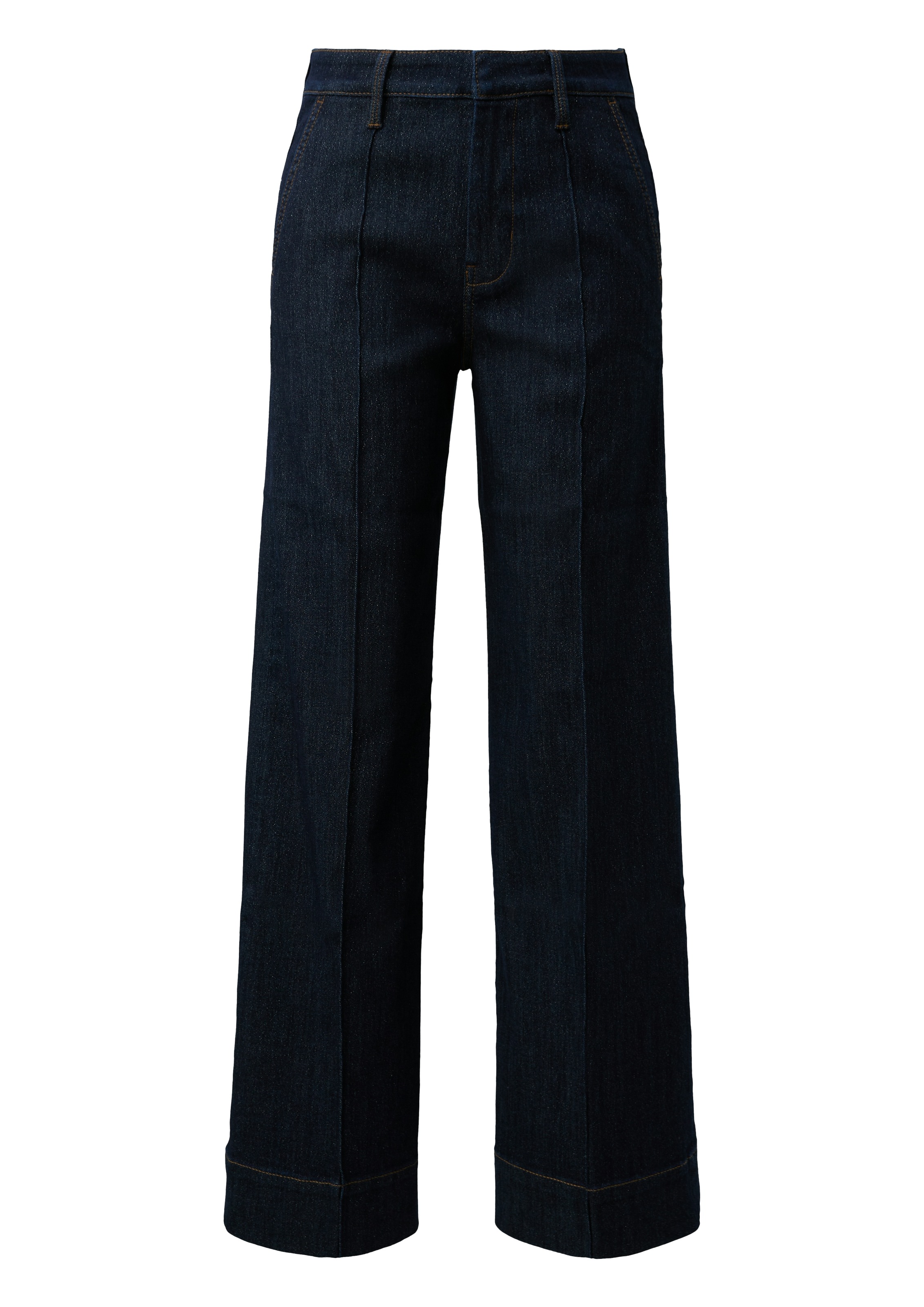 s.Oliver Gerade Jeans »SURI« mit Bügelfalte und kontrastfarbenen Nähten