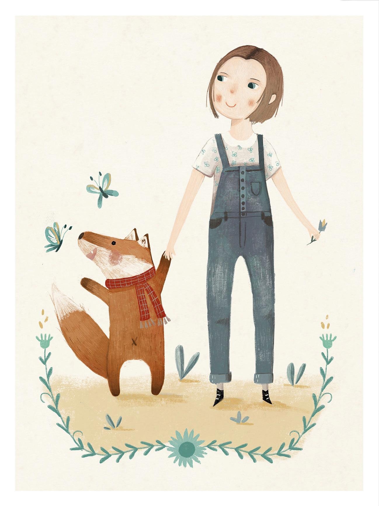 Image of Wall-Art Poster »Loske - Der Spaziergang«, Poster, Wandbild, Bild, Wandposter bei Ackermann Versand Schweiz