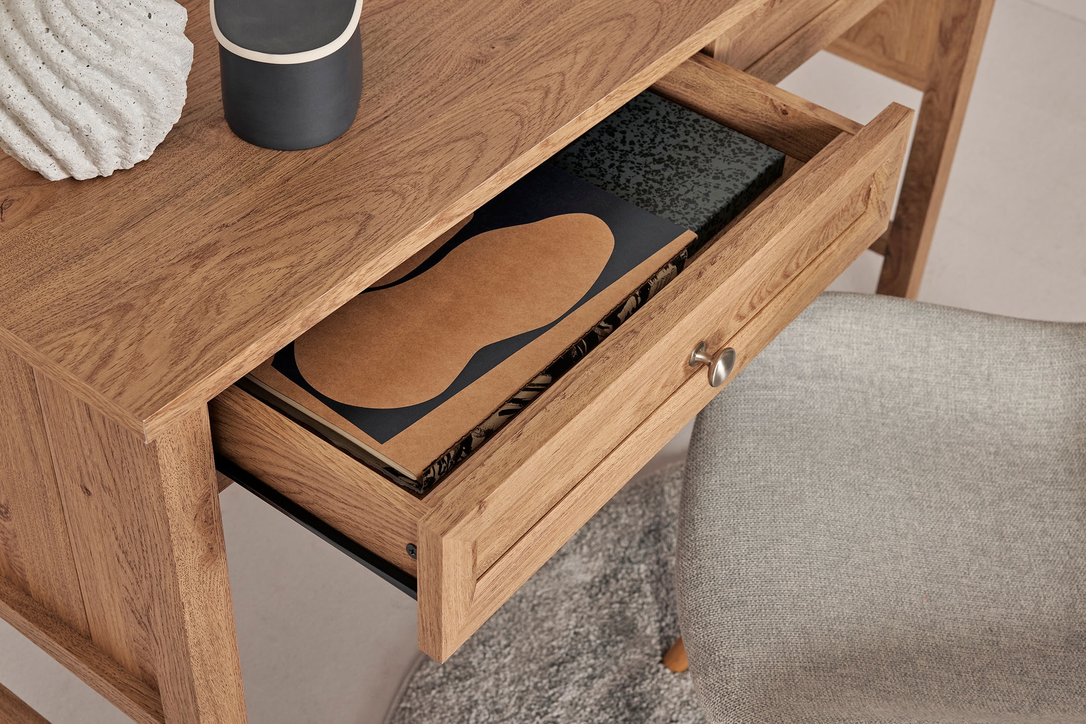 Jahnke Bureau »CLASSIC D 120« bureau, coiffeuse, console, 2 tiroirs, largeur : 120 cm