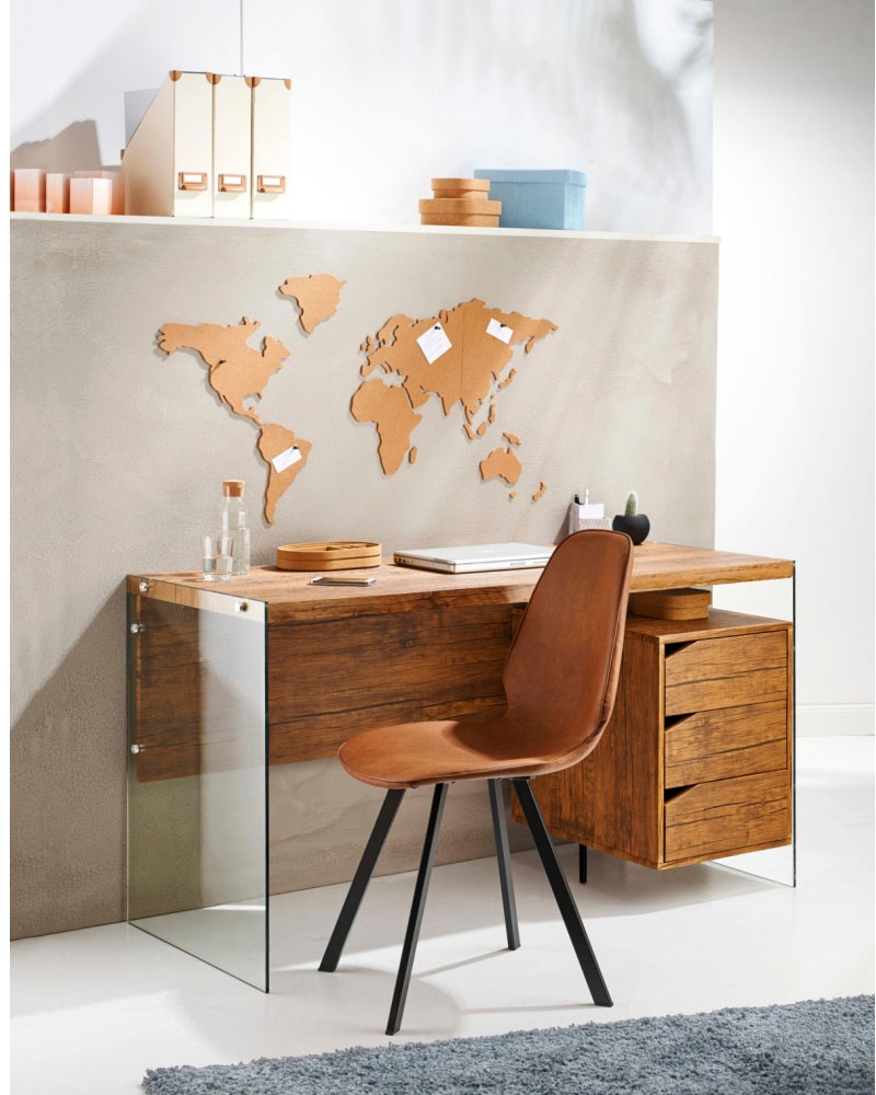 Image of Schneider Pinnwand, (Set, 19 tlg.), Memoboard, aus Kork, Motiv Weltkarte bei Ackermann Versand Schweiz