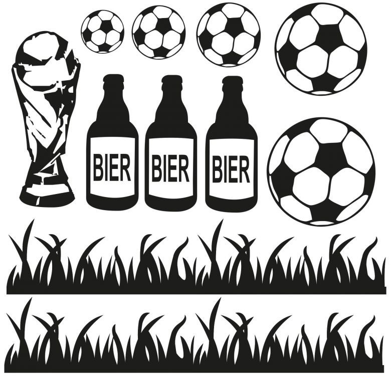 Image of Wall-Art Wandtattoo »Fussball Fussballset«, (1 St.) bei Ackermann Versand Schweiz