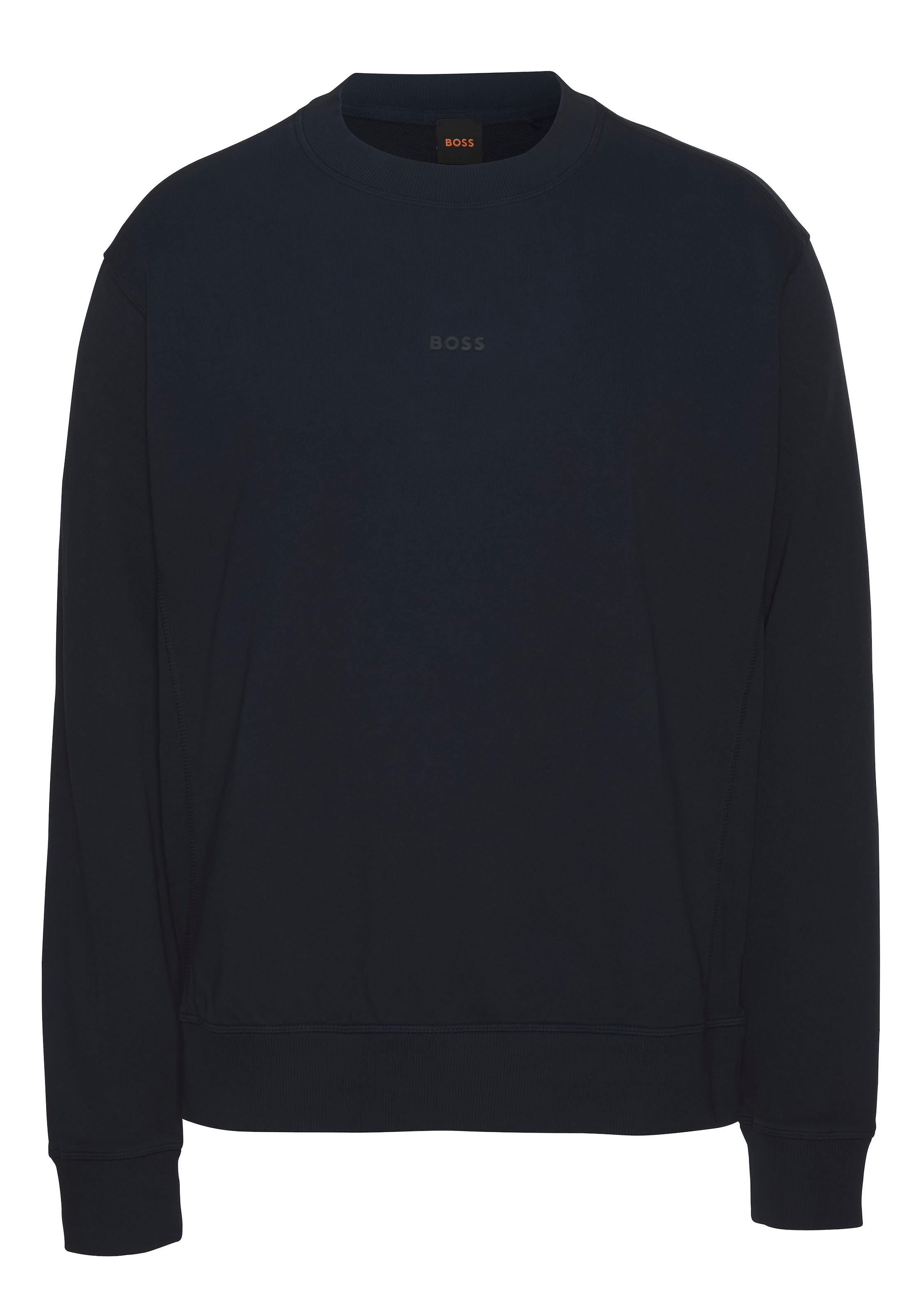 BOSS ORANGE Sweater »Wefade«, (1 tlg.), mit seitlichen Rippeinsätzen