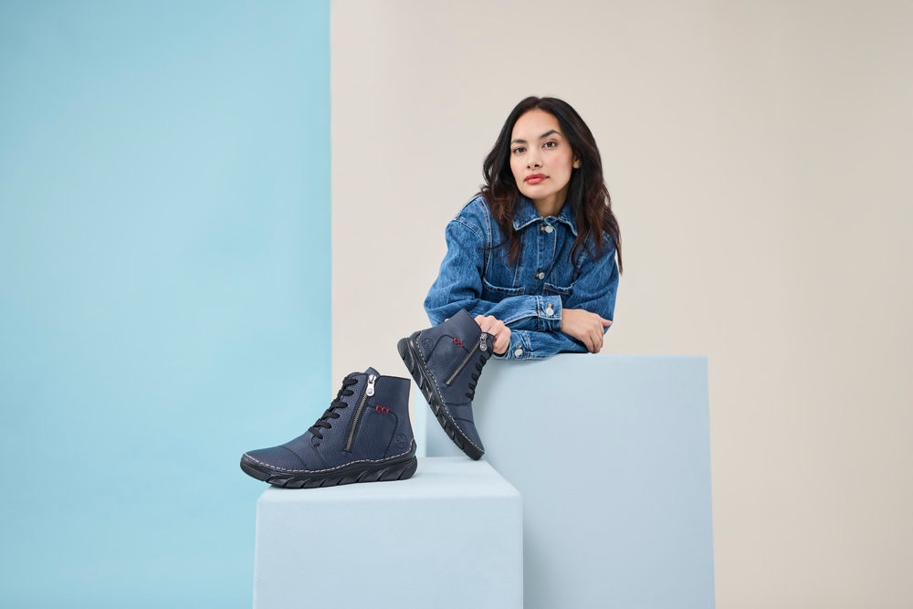 Rieker Bottines à lacets  bottine à lacets, boots casual avec semelle intérieure douce