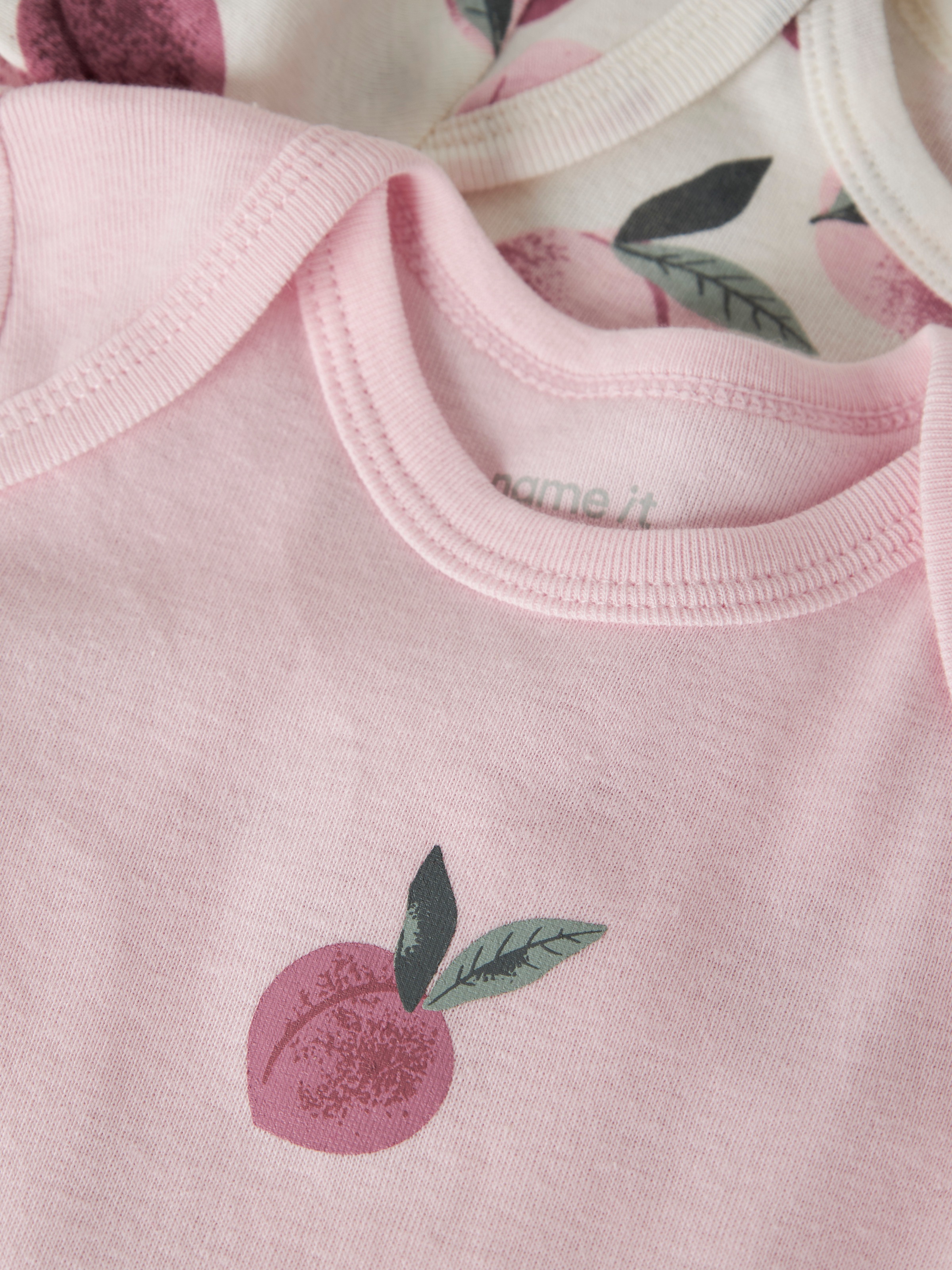 Name It Body à manches longues »NBFBODY 3P LS PEACHES NOOS« Paquet, 3 Coton, lot de 3