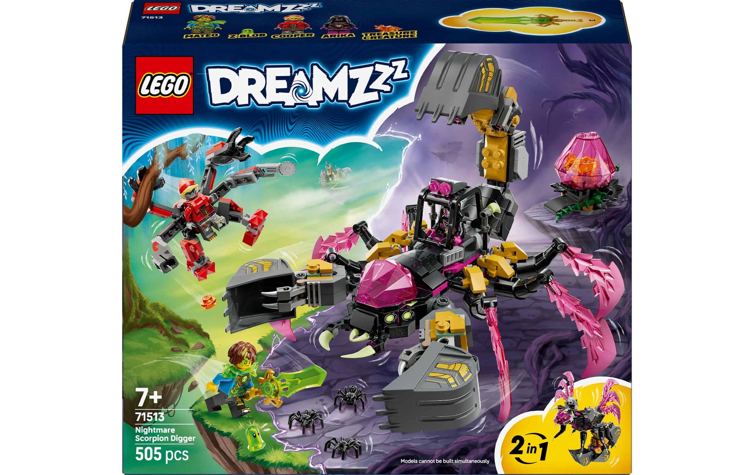 Image of LEGO Konstruktionsspielsteine "DreamZzz Albtraum-Skorpionbagger 71513"