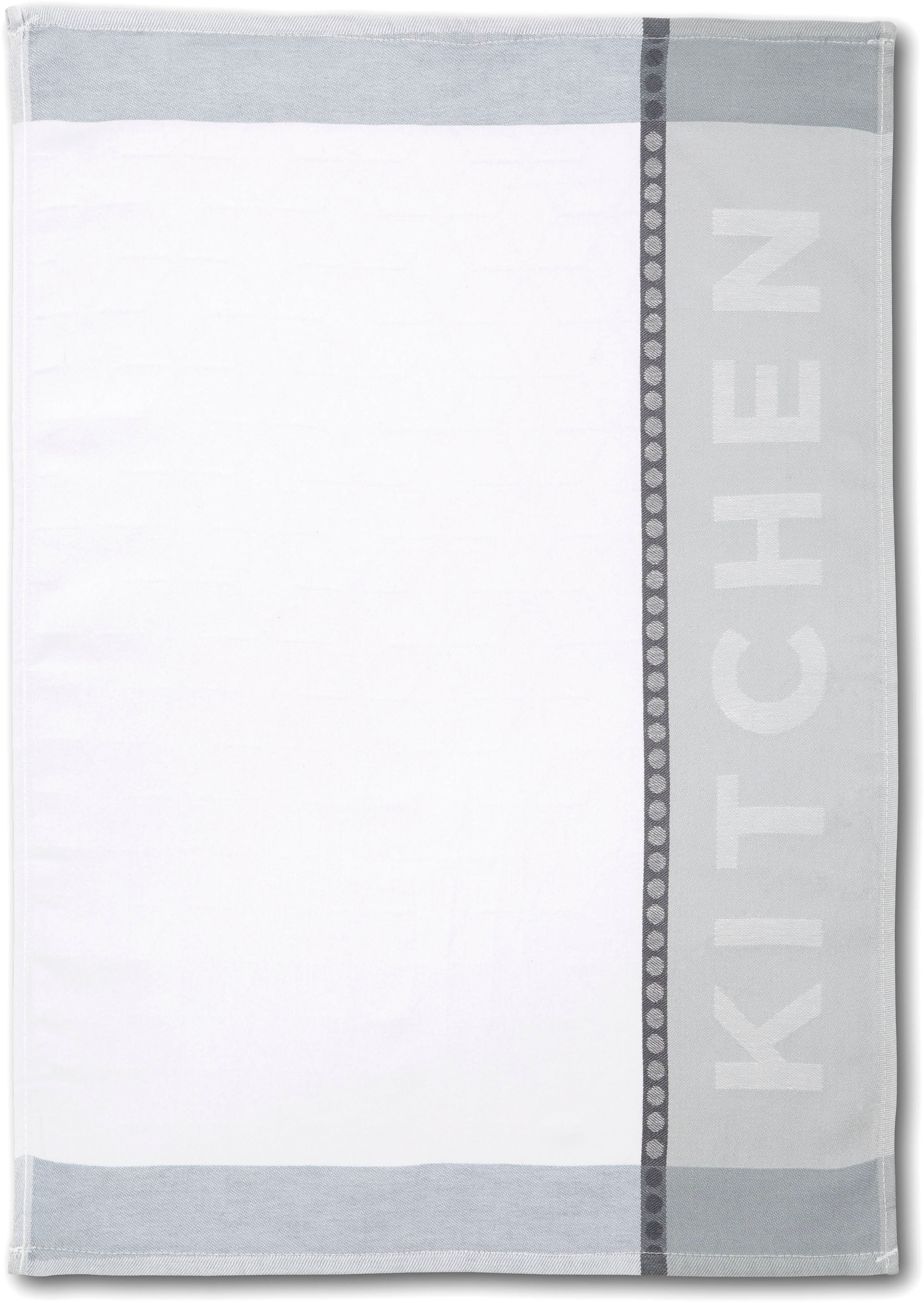 Dyckhoff Chiffon à vaisselle »HOME & KITCHEN, Masse je Tuch ca. 50x70 cm, aus 100% Baumwolle« avec deux motifs différents