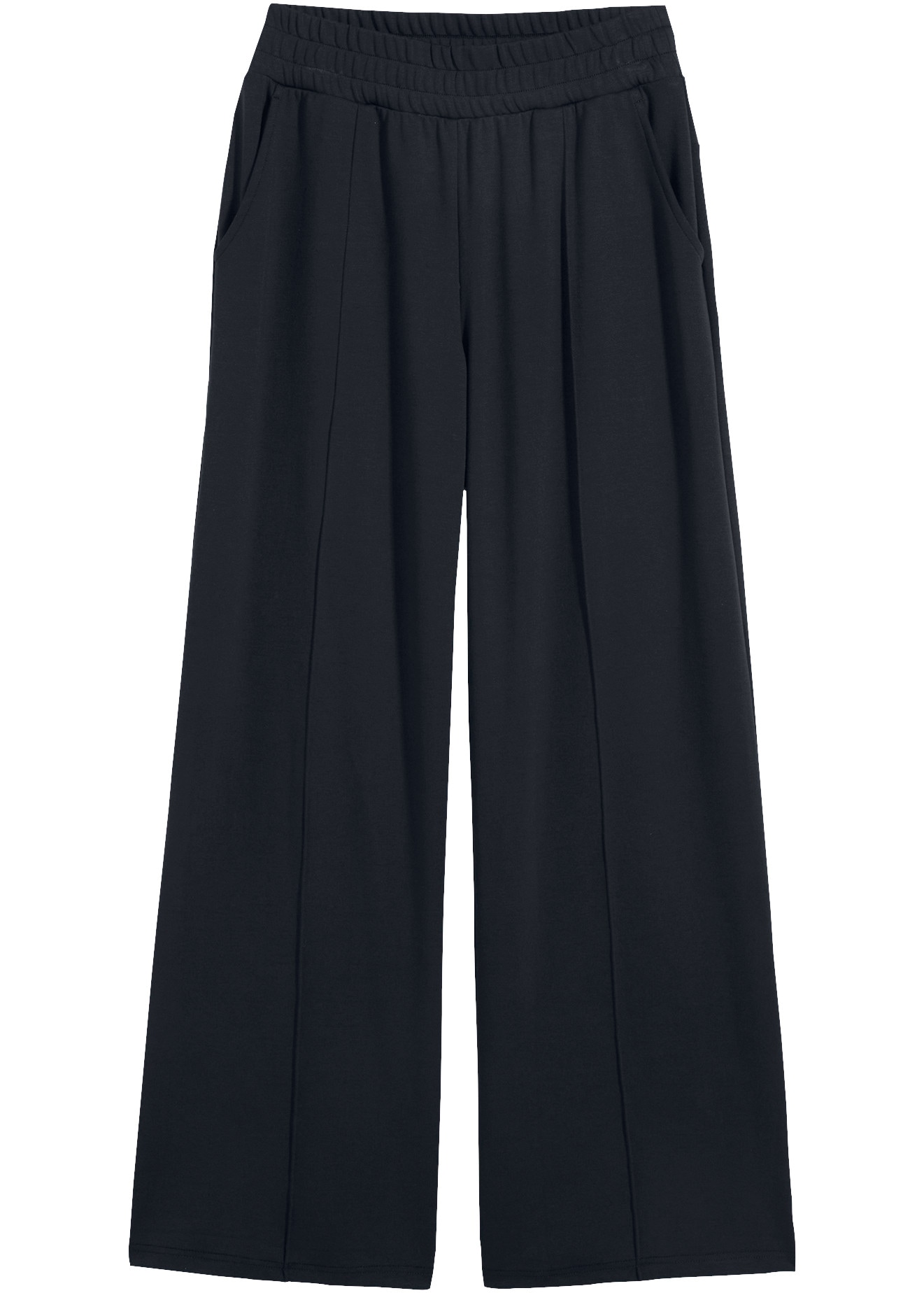 bonprix Marlene-Hose  aus Jersey, Loose Fit, festlicher Stil