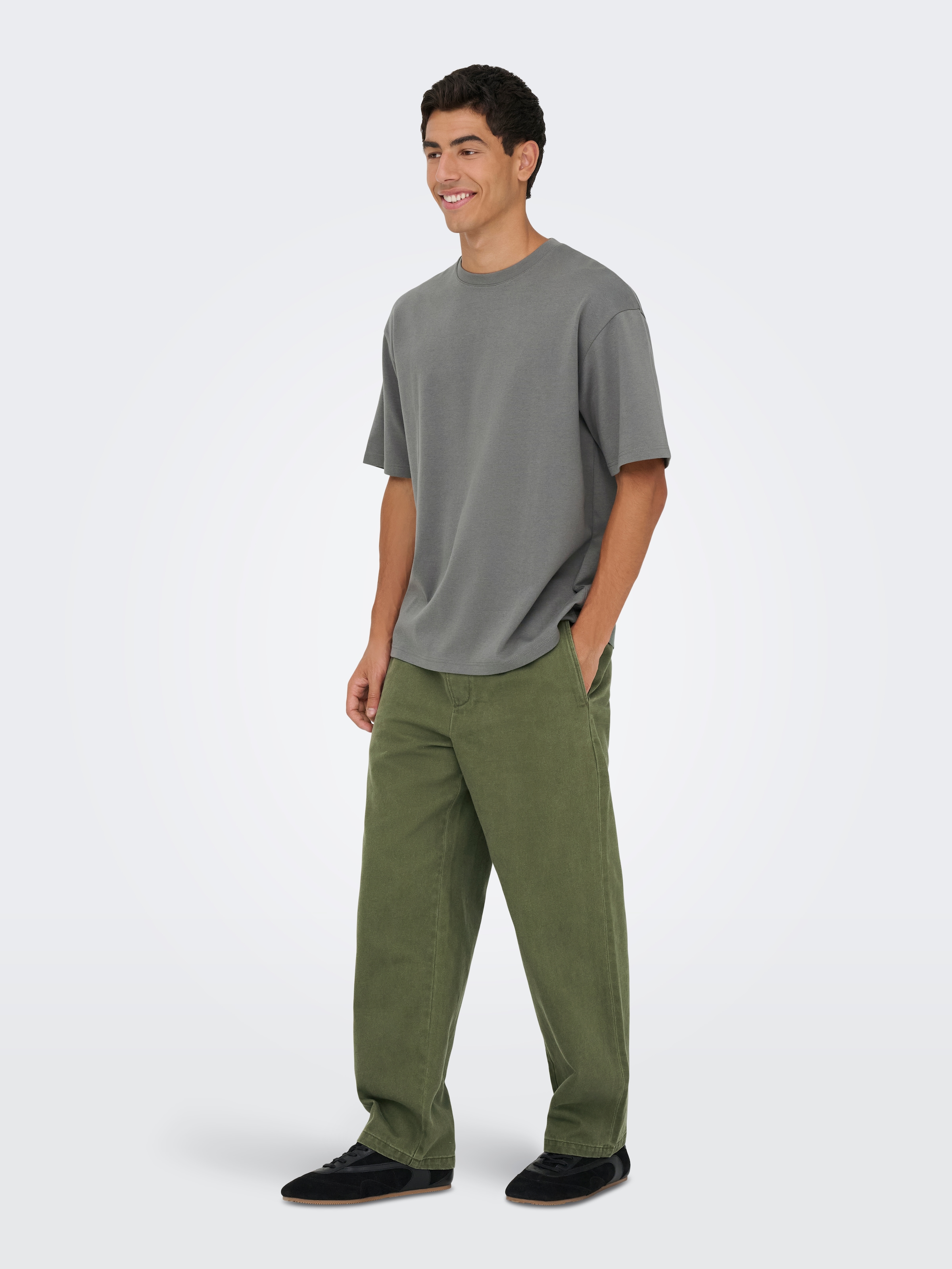 ONLY & SONS Rundhalsshirt »ONSCASPIAN AUT SS TEE« Baumwollmischung, regular fit