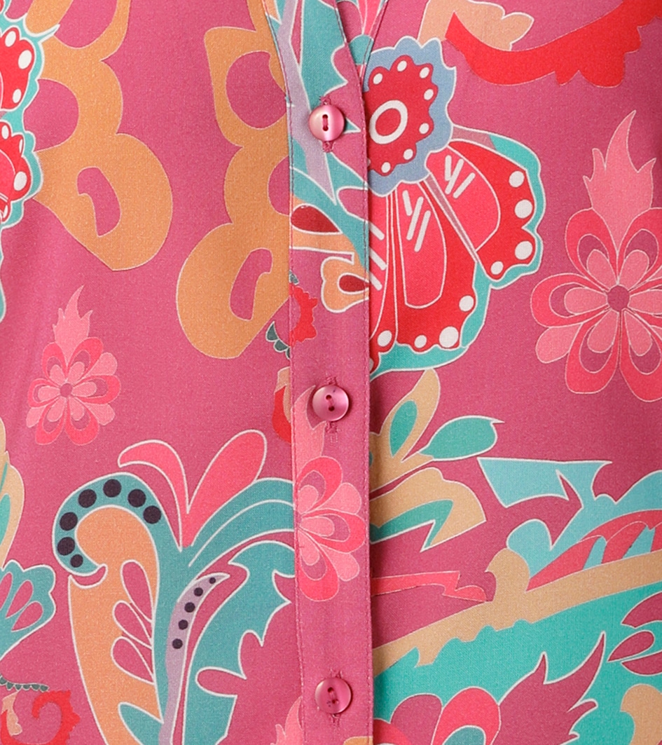 Aniston CASUAL Hemdbluse mit farbenfrohem, grafischen Druck - NEUE KOLLEKTION