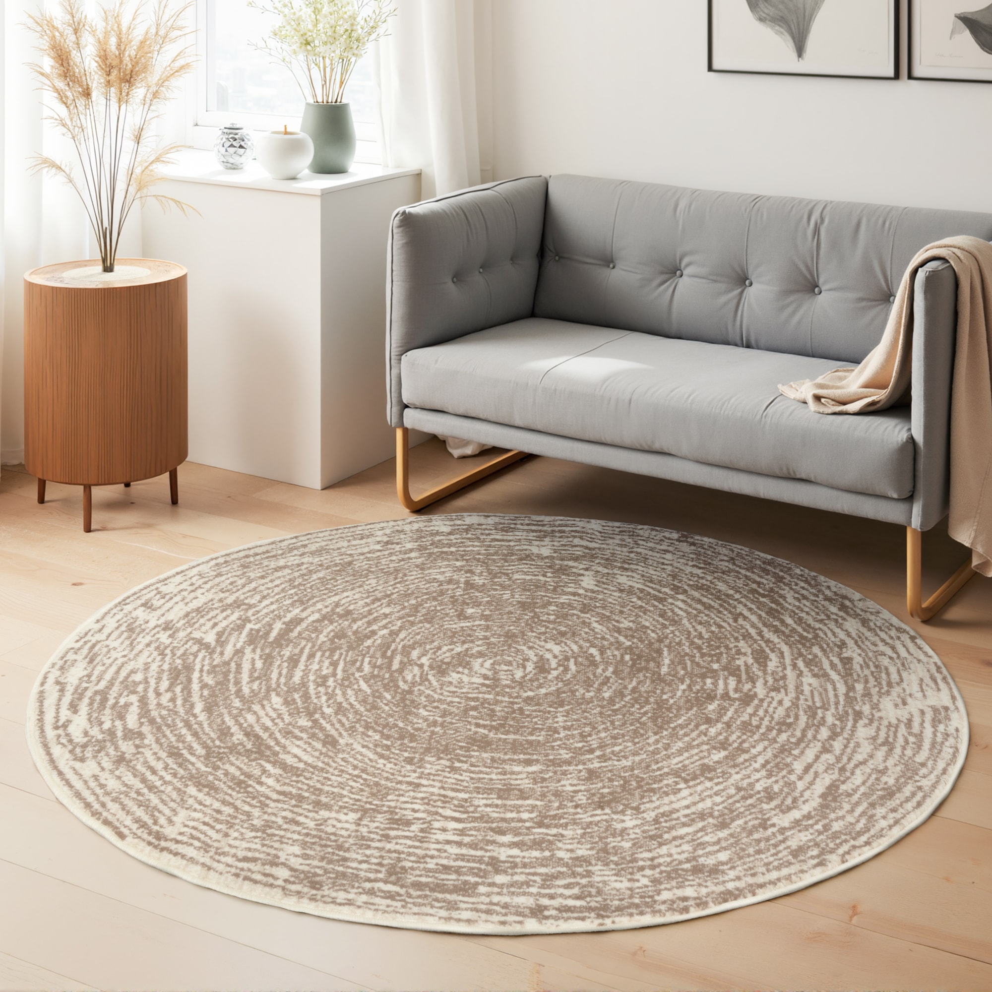 HANSE Home Tapis »Cavallo« Rond 9 mm Höhe Wohnzimmer, Schlafzimmer, Flur, Kurzflor, meliert, Vintage, weich