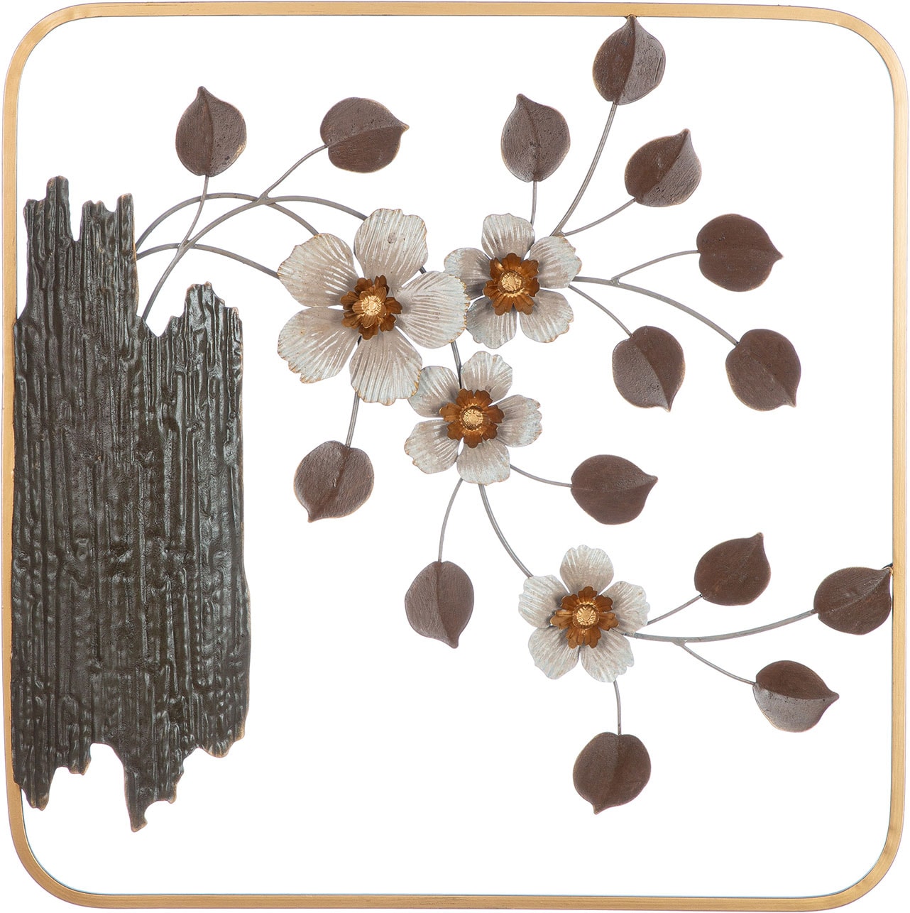 Image of GILDE Wanddekoobjekt "Wandrelief Kirschblüte"