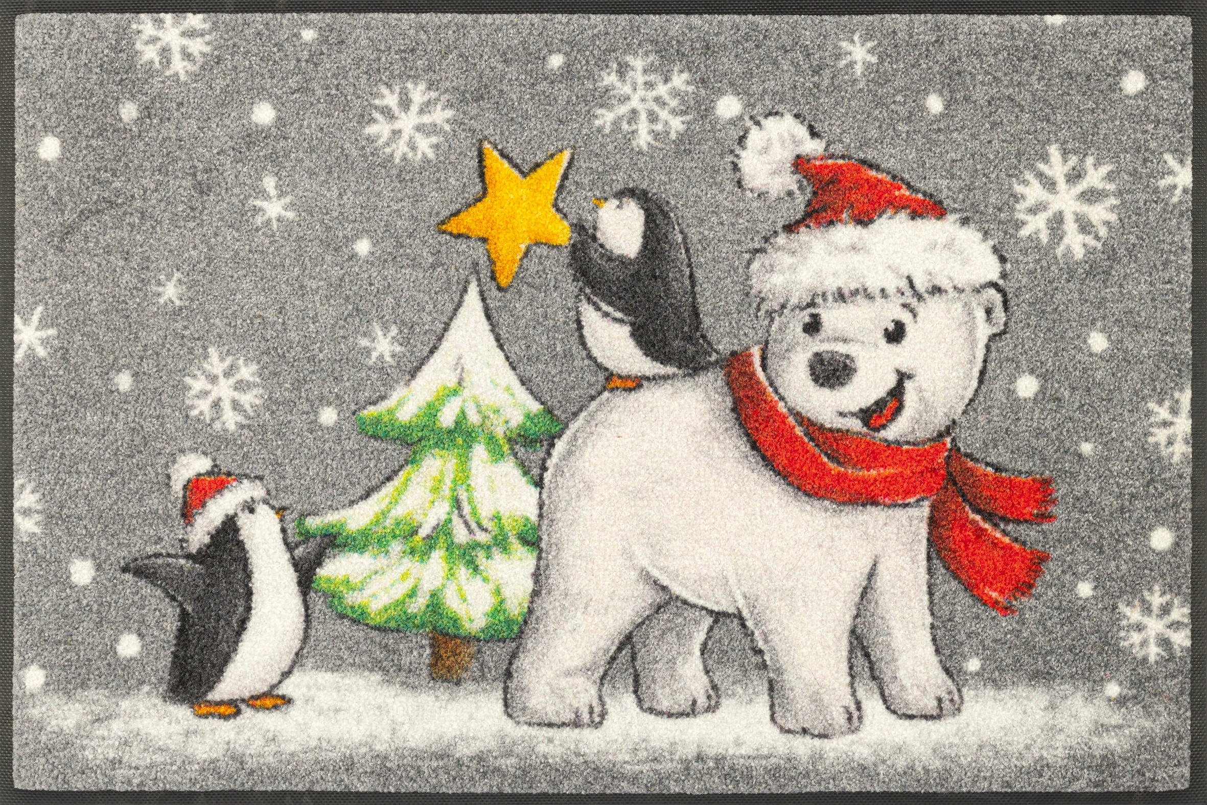 Image of wash+dry by Kleen-Tex Fussmatte "Polar Friends" rechteckig 7 mm Höhe
