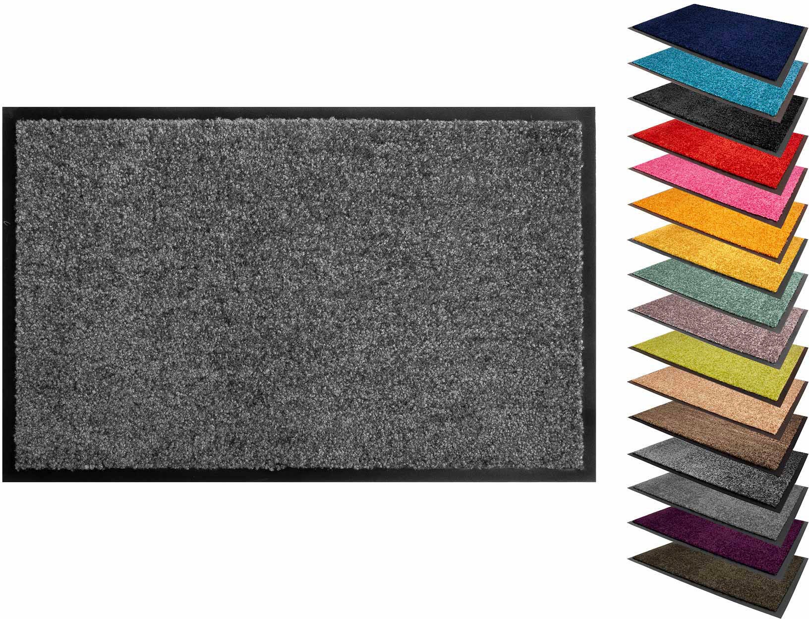 Primaflor-Ideen in Textil Fussmatte »Schmutzfangmatte CLEAN PRO, Made in Belgium« rechteckig 8 mm Höhe Uni-Farben, UV-beständig, strapazierfähig, waschbar