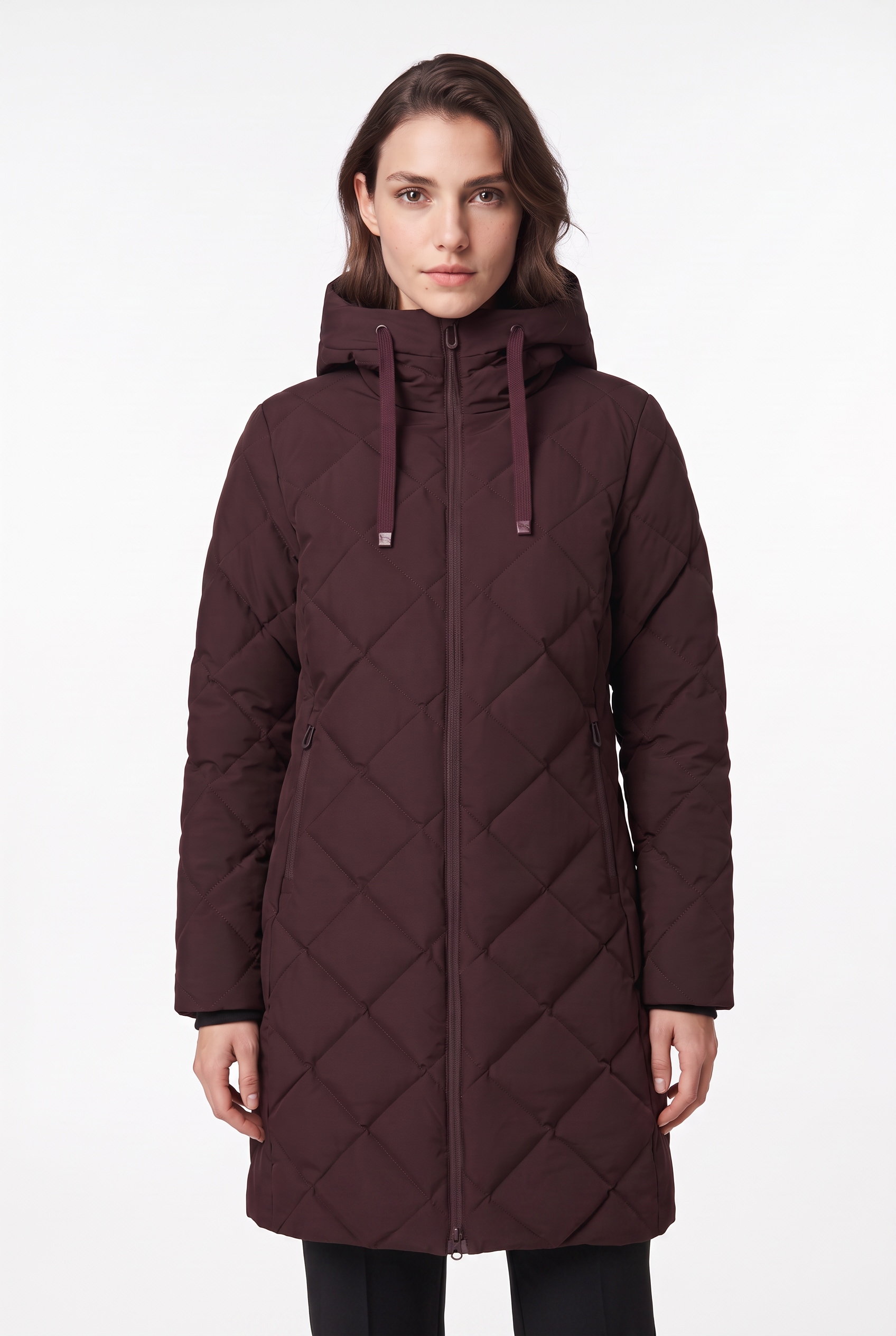 Image of CMP Steppmantel "WOMAN COAT FIX HOOD" mit Kapuze, sportlicher Stil, Futter aus Polyester