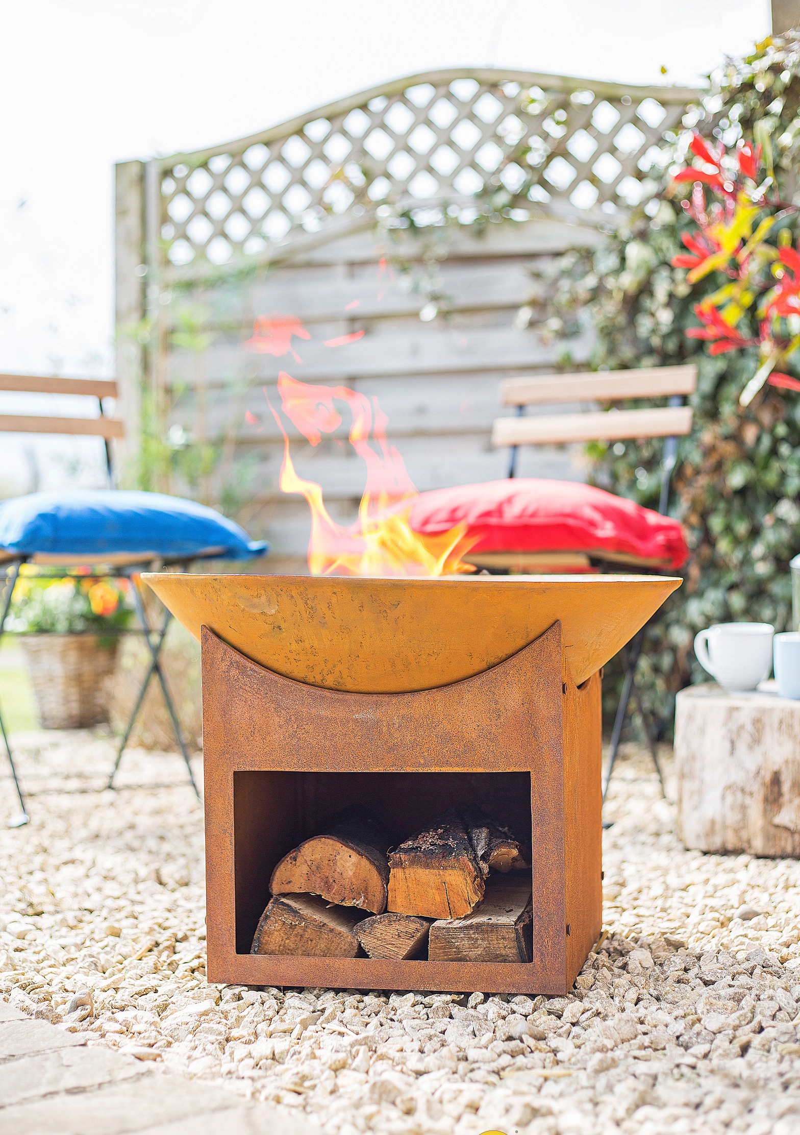 Buschbeck Plaque à feu »Mumbai« Ø 56 x H 40 cm