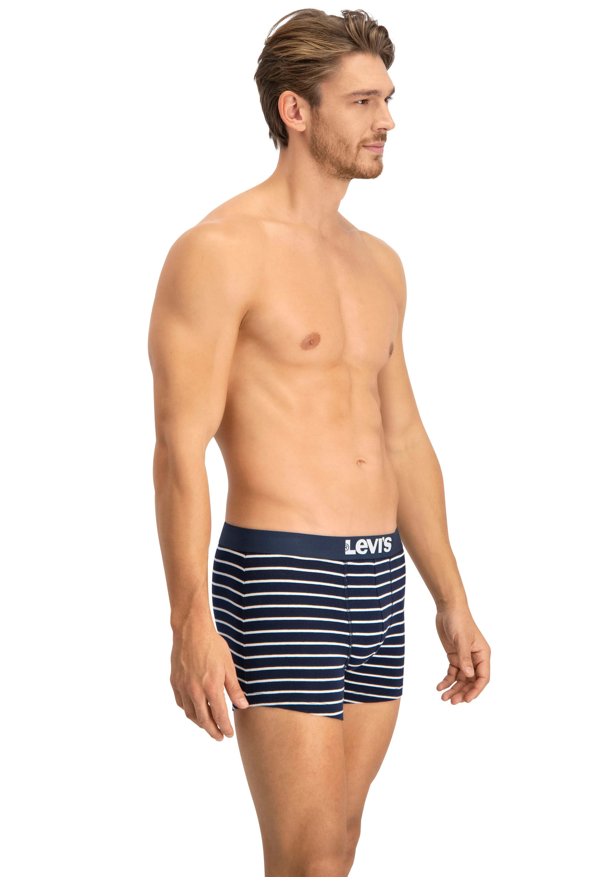 Levi's® Boxershorts, (Packung, 2er-Pack), mit breitem Logobund
