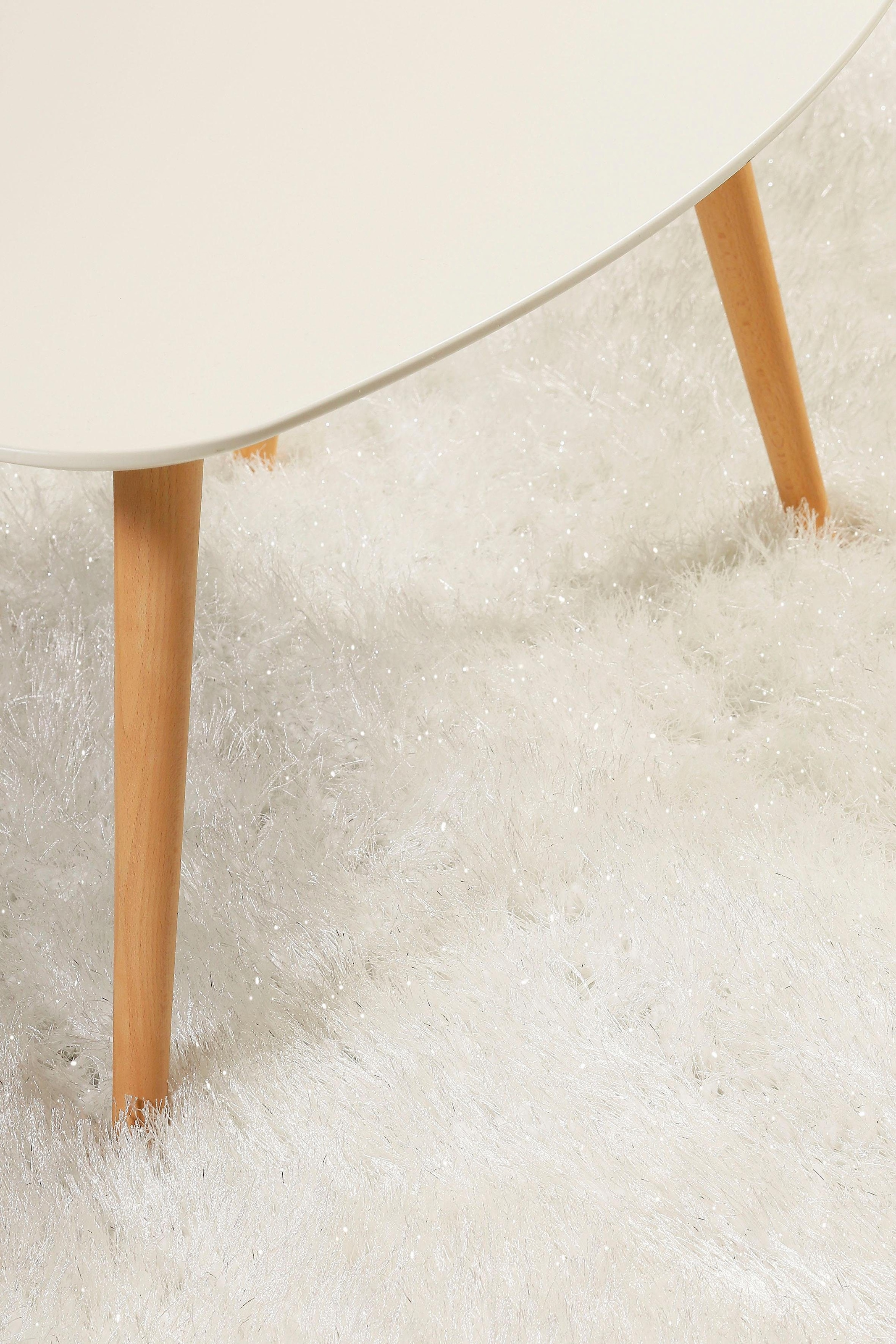 Wecon home Hochflor-Teppich »Shiny Touch«, rechteckig, 70 mm Höhe, Glanzgarn, Wohnzimmer