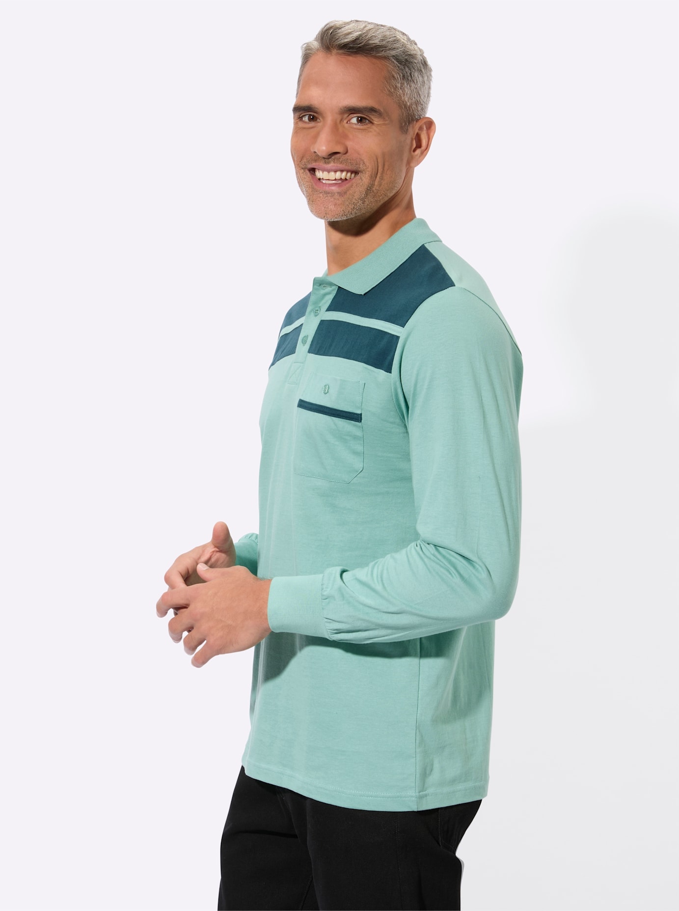 Classic Langarm-Poloshirt »Poloshirt« 1 tlg.