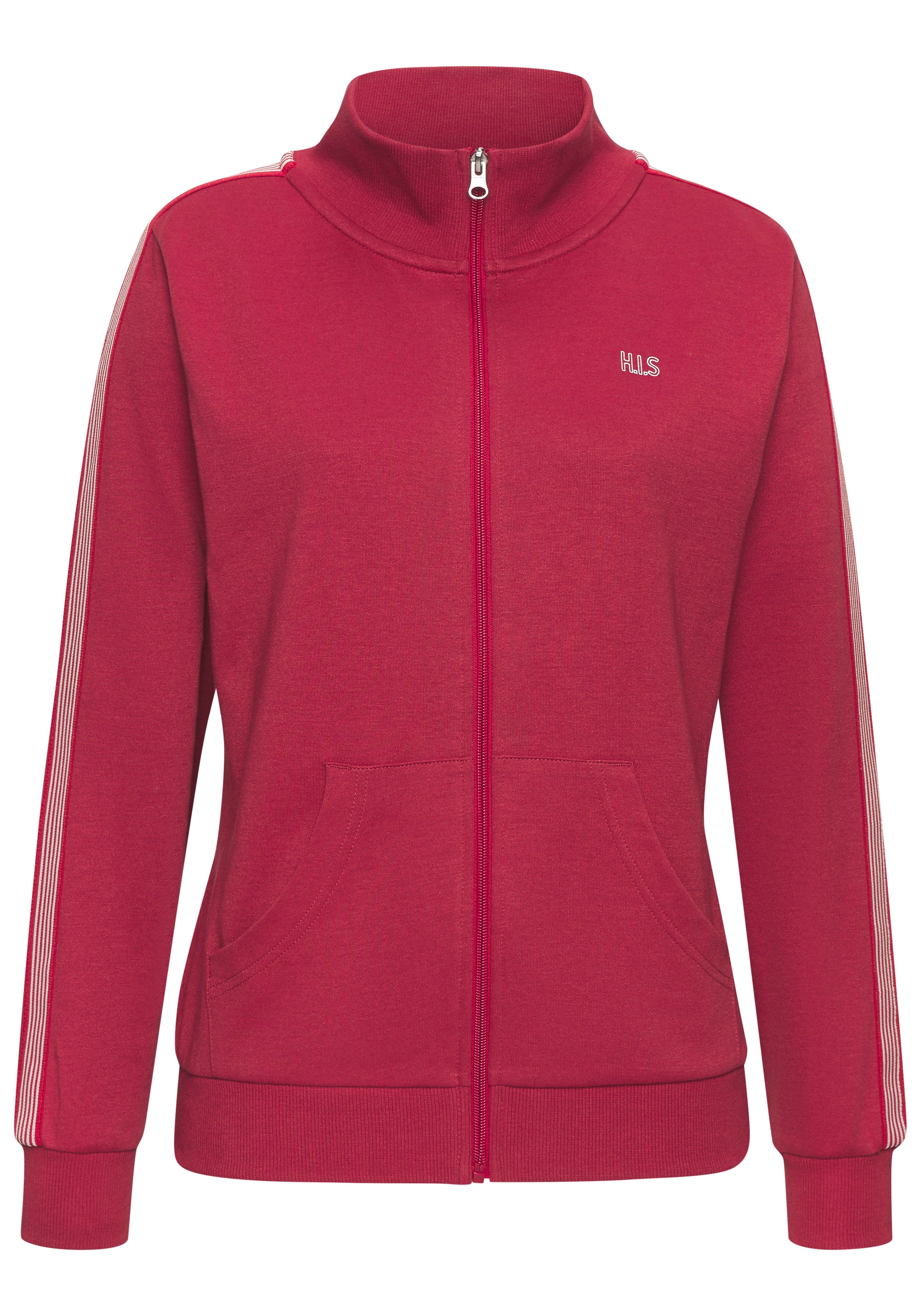 H.I.S Sweatjacke, mit gestreiftem Tape an den Ärmeln