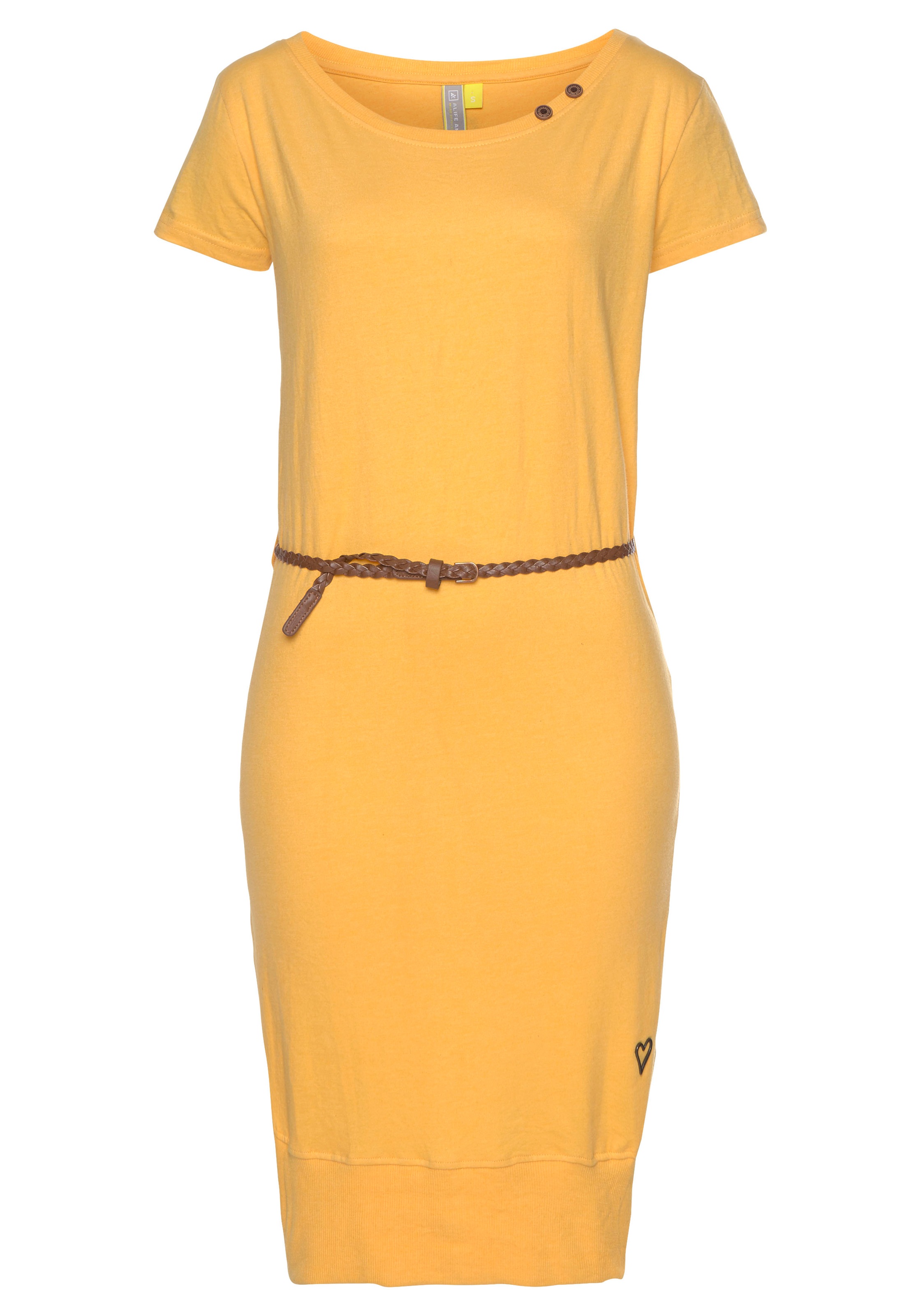 Image of Alife & Kickin Jerseykleid »CocoAK«, (Set), Sommerkleid in Knielänge - mit kleinem Flechtgürtel bei Ackermann Versand Schweiz