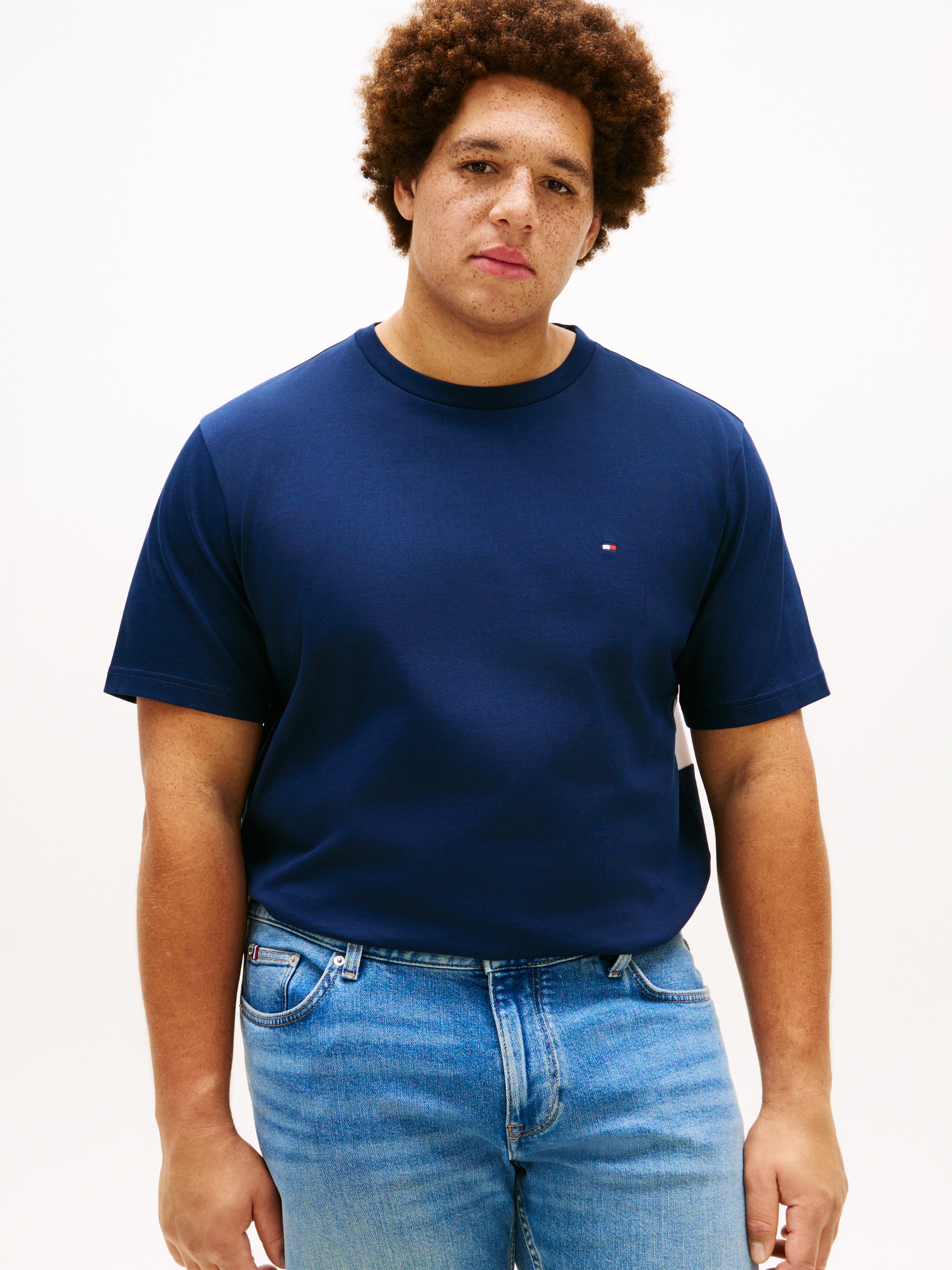 Image of Tommy Hilfiger Big & Tall T-Shirt "BT-FLAG" Grosse Grössen, regular fit