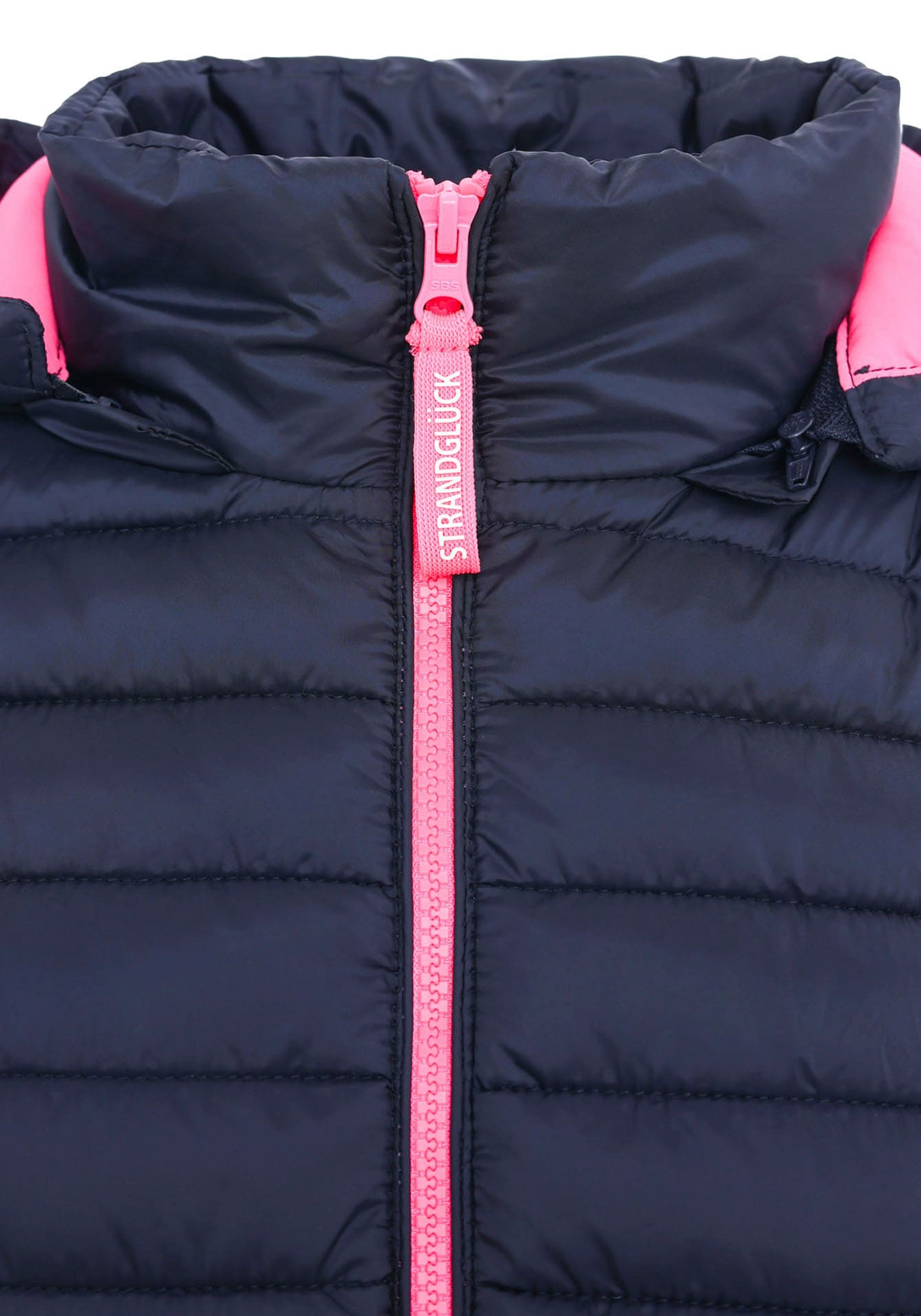 Zwillingsherz Steppjacke »"Maritim Patch"«, mit Kapuze, mit "Maritim Patch" am Arm, Kapuze, farbigem Zipper