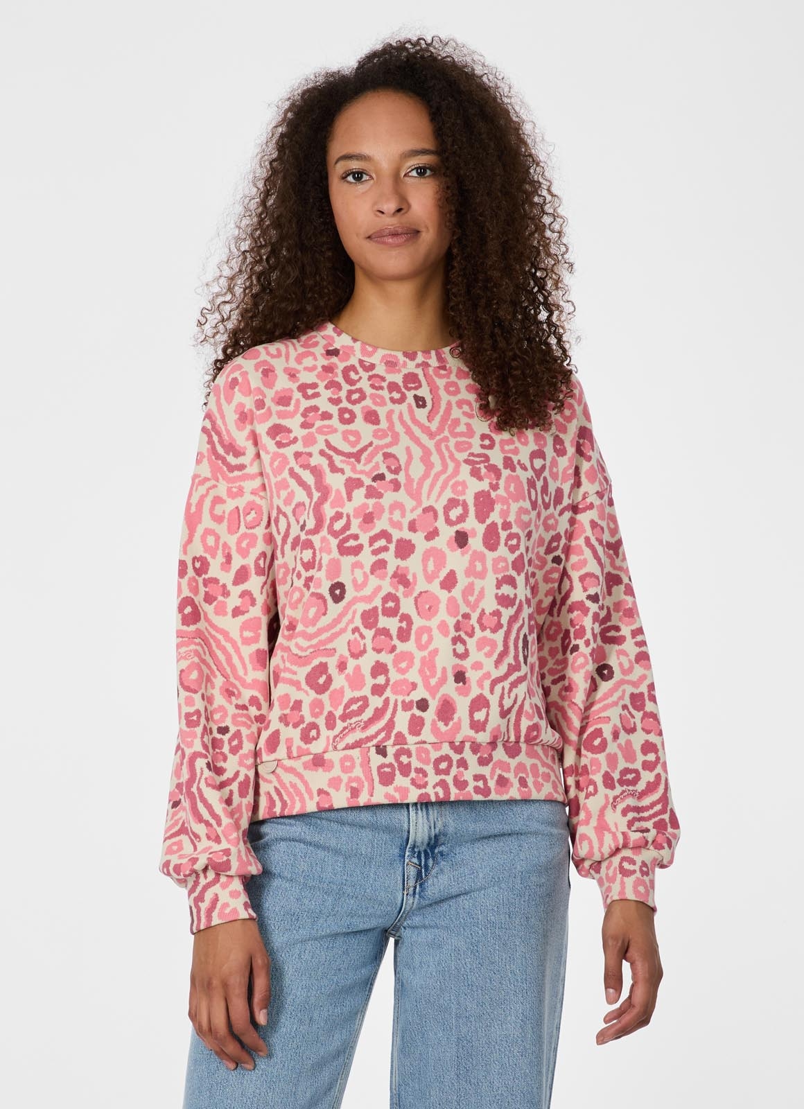 Ragwear Sweatshirt »WUSS PRINT«, Elastische Baumwollmischung und softem Finish mit Allover-Print
